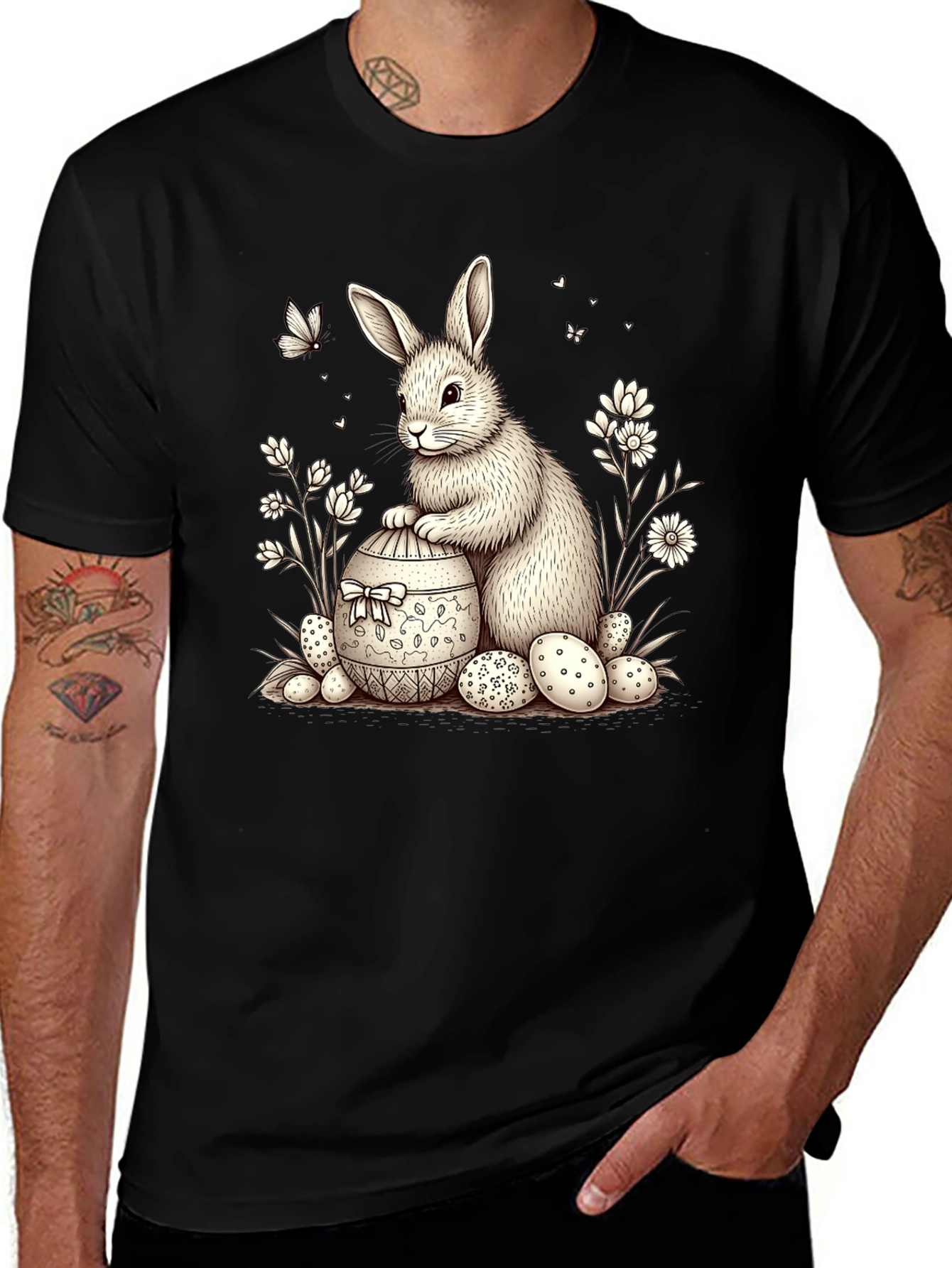 Easter Bunny T-Shirt - Cute Rabbit Design
