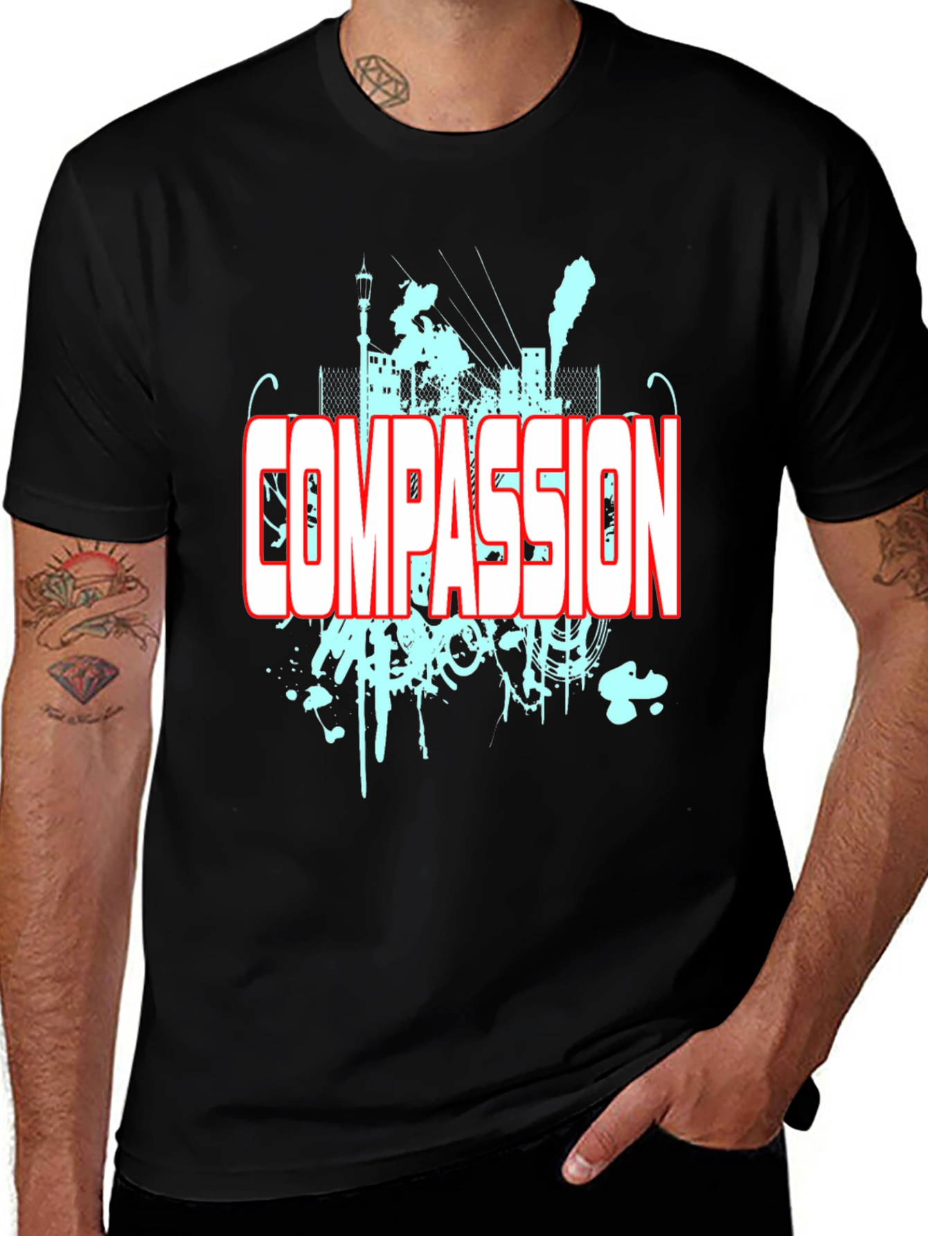 Variant 12 of Compassion Graphic Tee - Urban Style