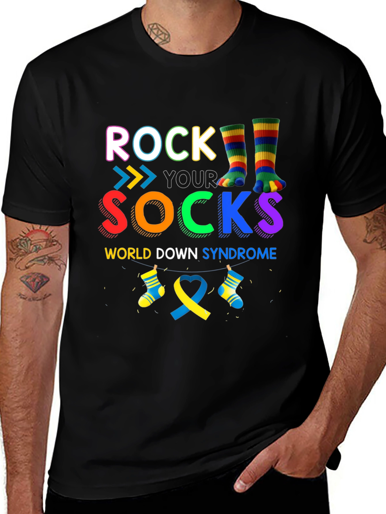 Rock Your Socks World Down Syndrome Awareness T-Shirt