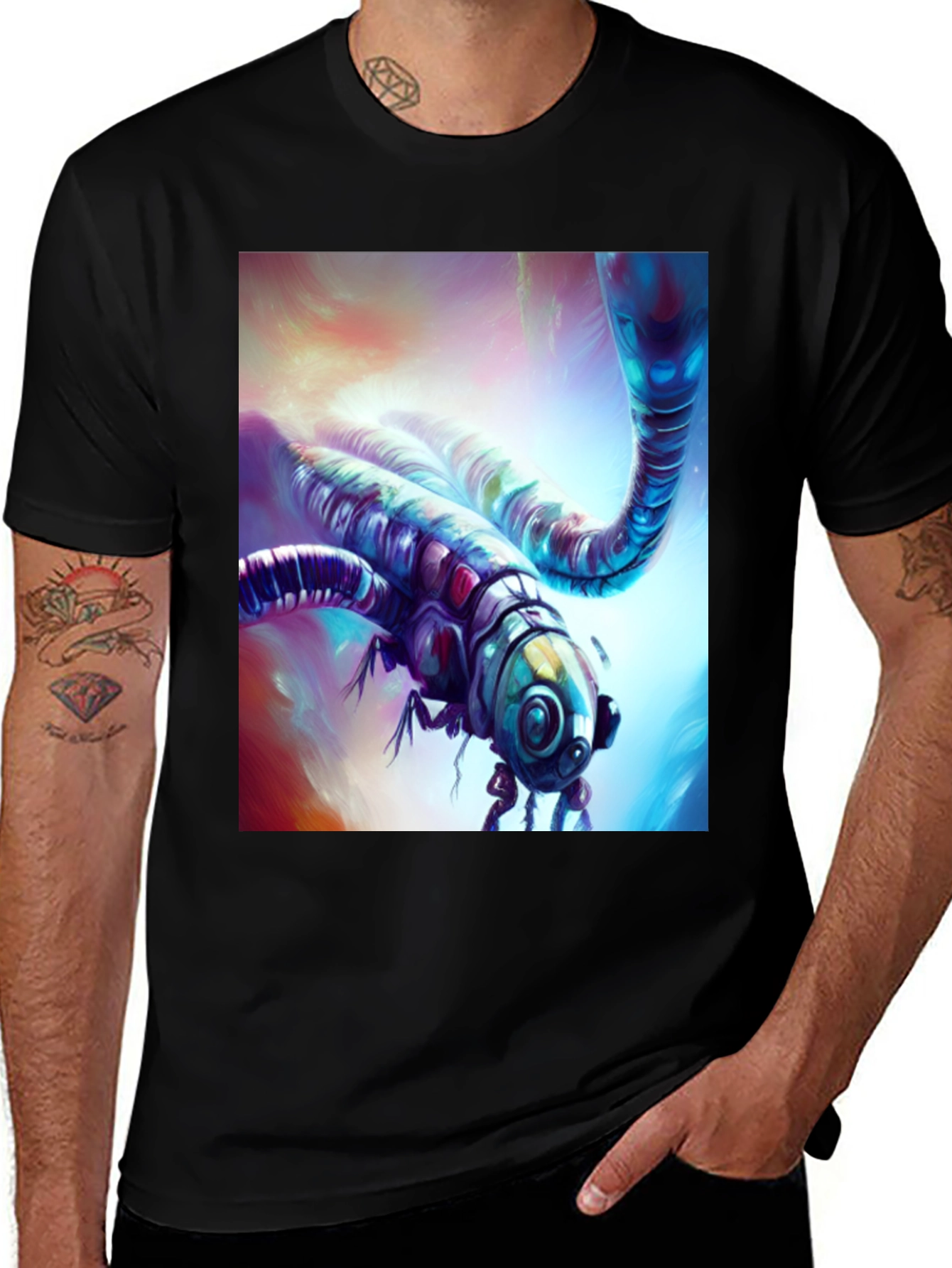 Variant 30 of Abstract Insect Graphic Tee - Unique Art Shirt