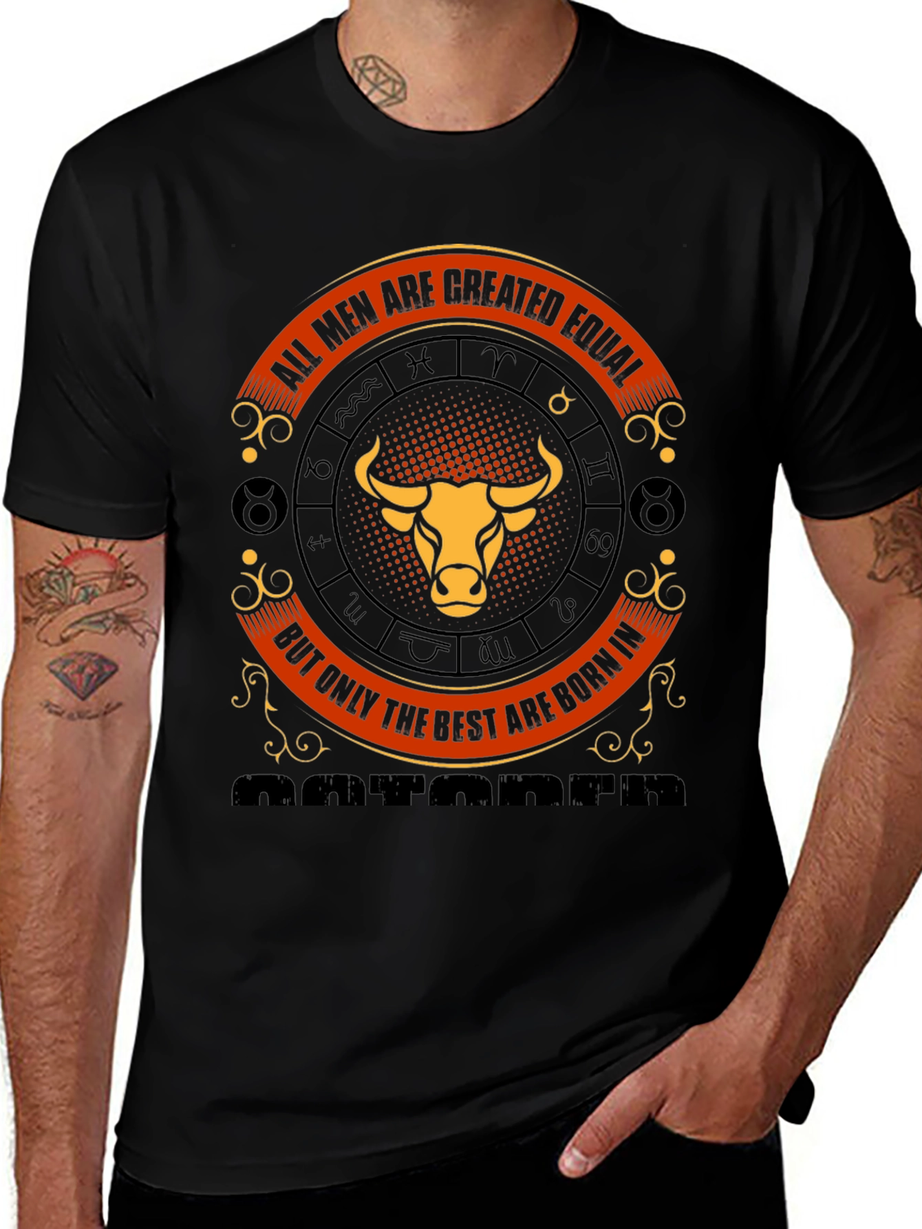 Taurus Zodiac T-Shirt - All Men Are Created Equal