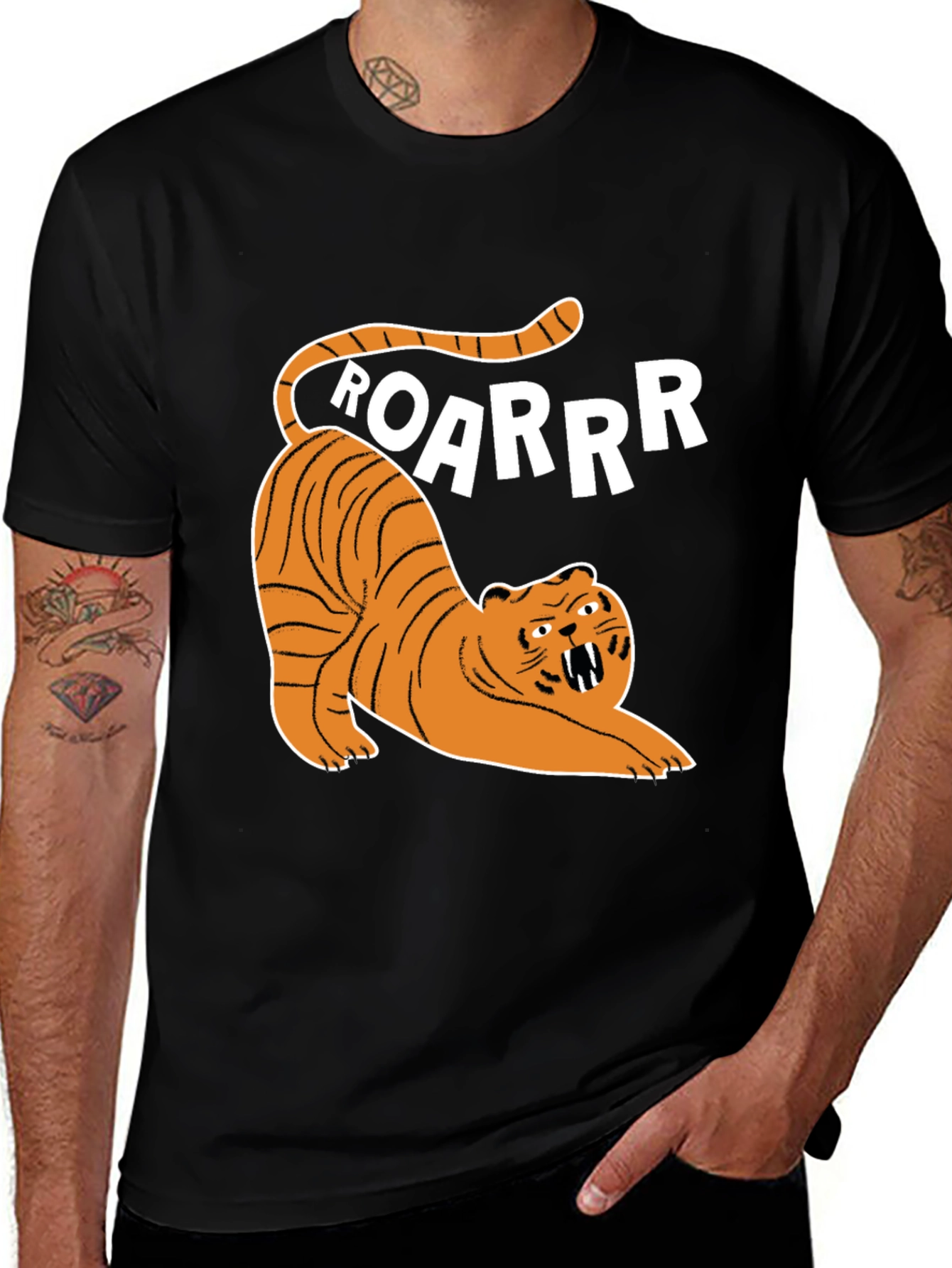 Variant 27 of Roaring Tiger Graphic Tee - Fun & Stylish