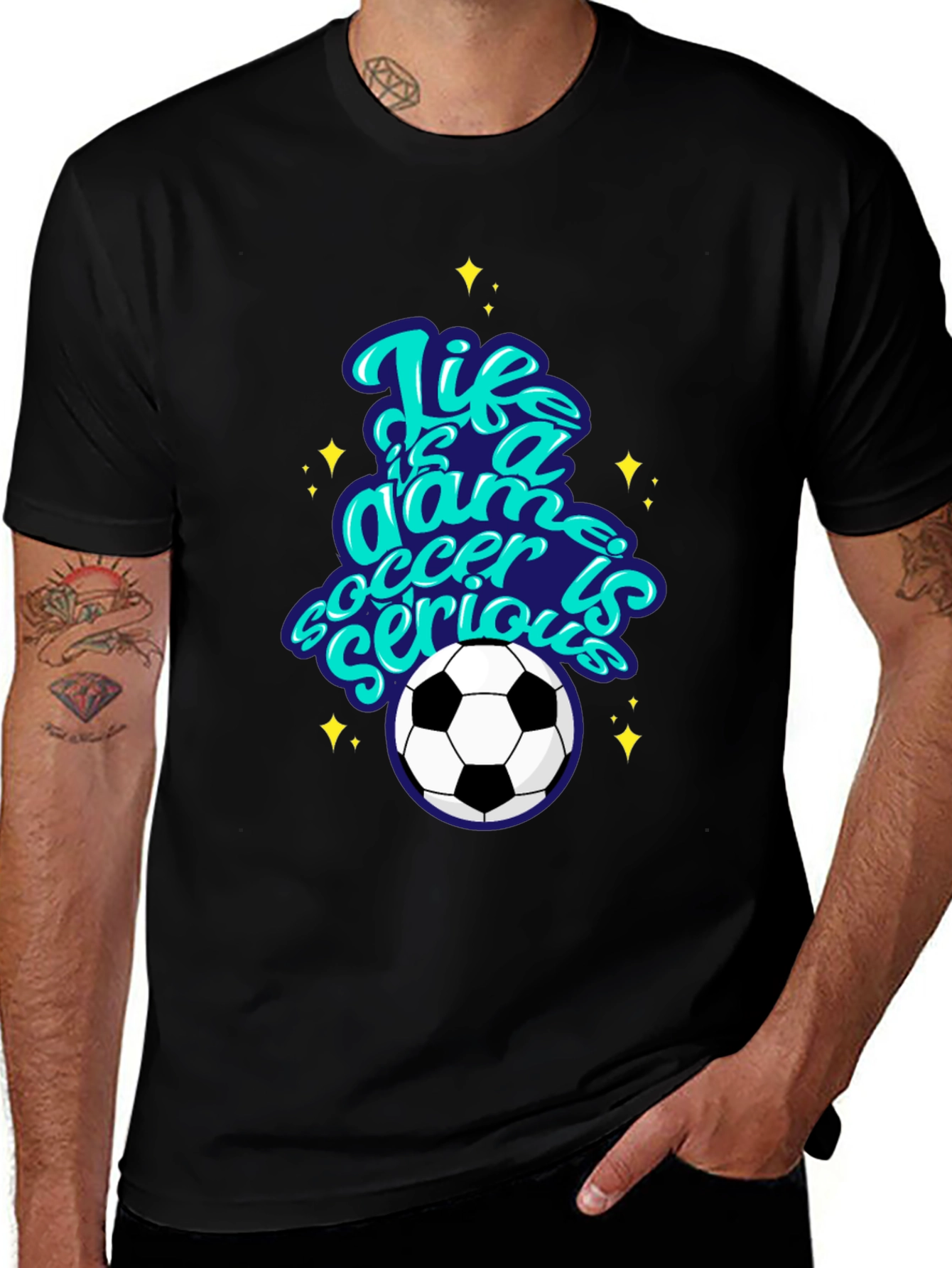Variant 17 of Life Is A Game Soccer T-Shirt