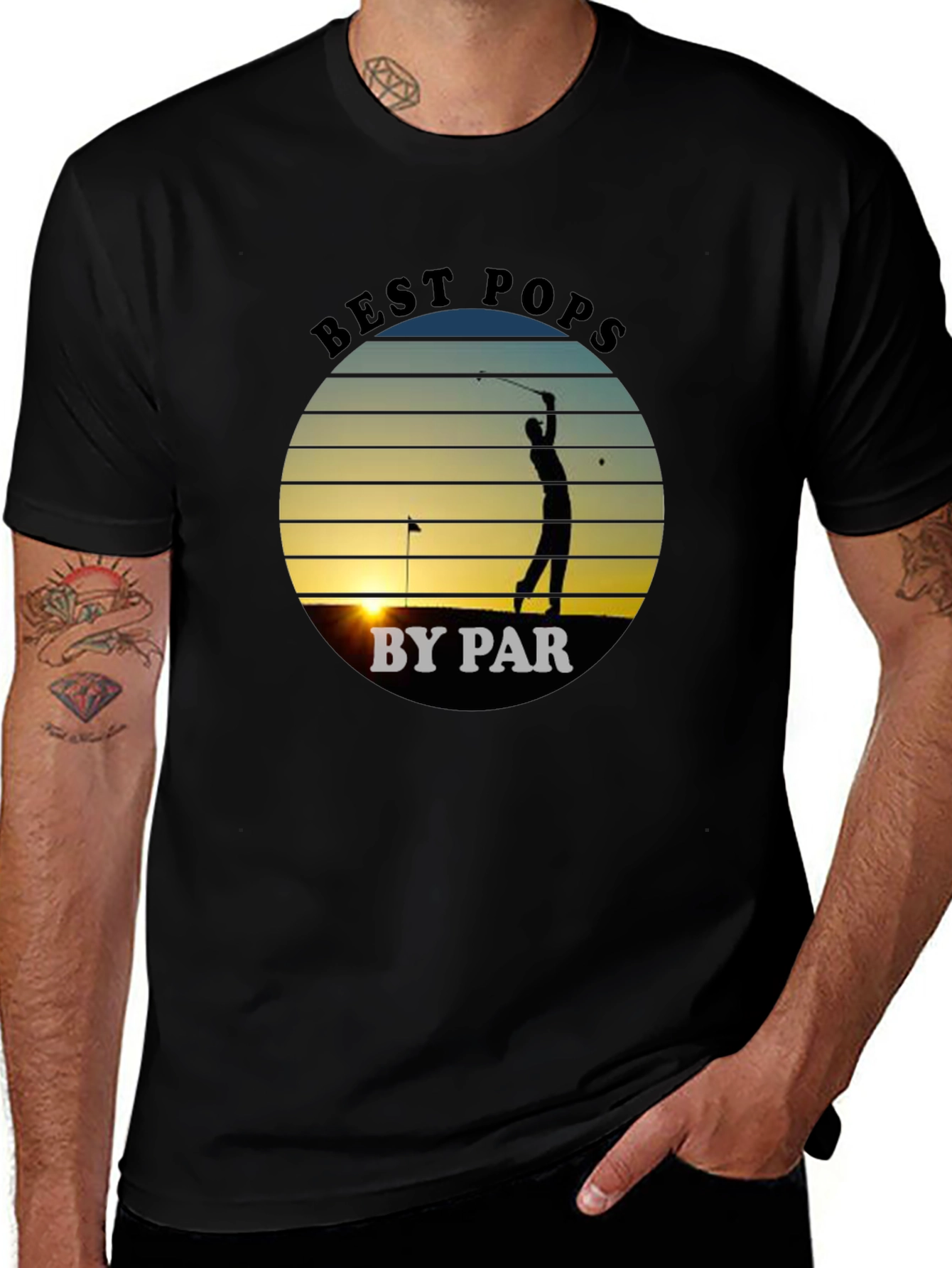 Best Pops By Par Golf T-Shirt - Perfect Father's Day Gift