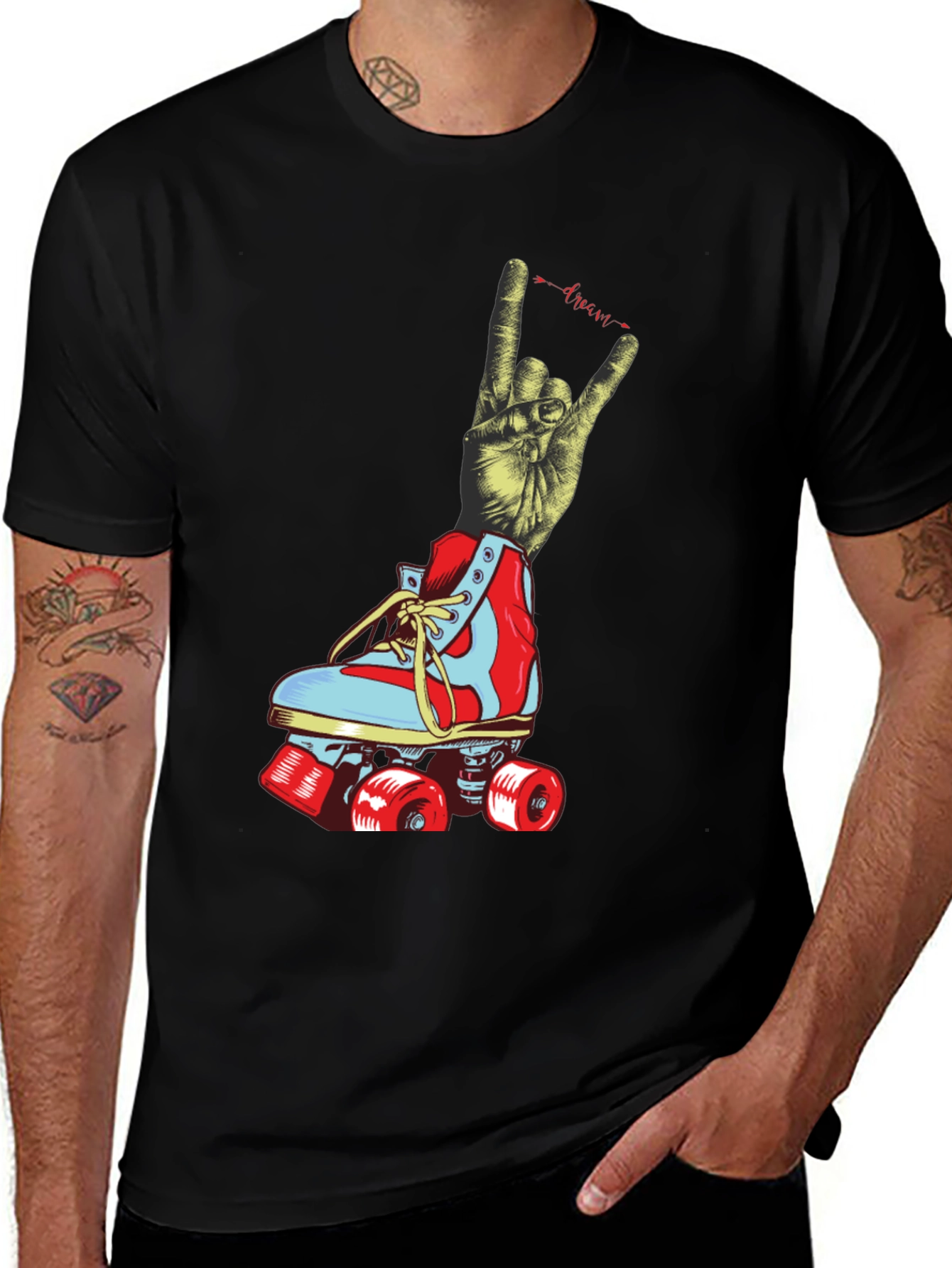 Variant 14 of Rock On Roller Skate Graphic Tee