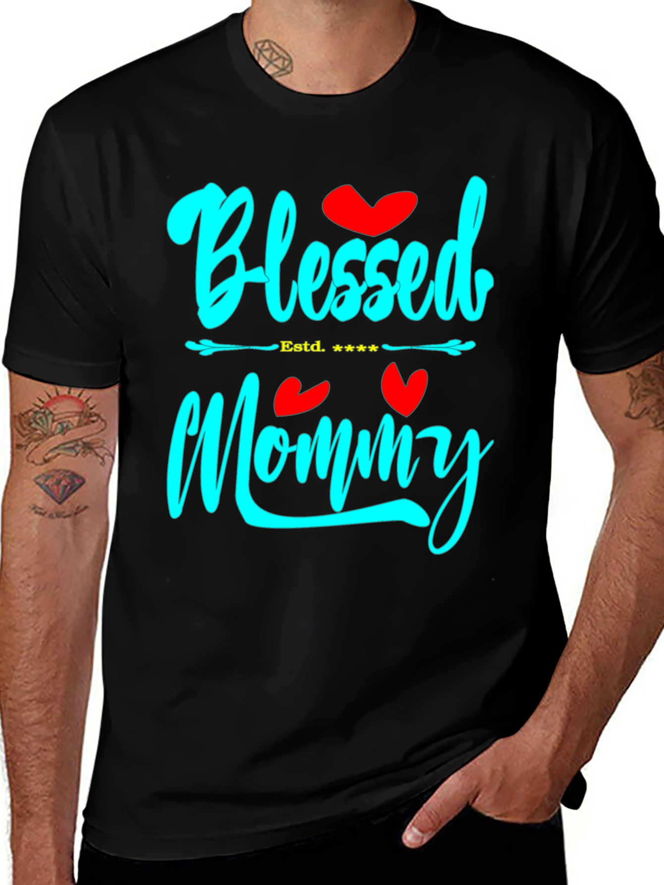 Variant 14 of Blessed Mommy Graphic T-Shirt