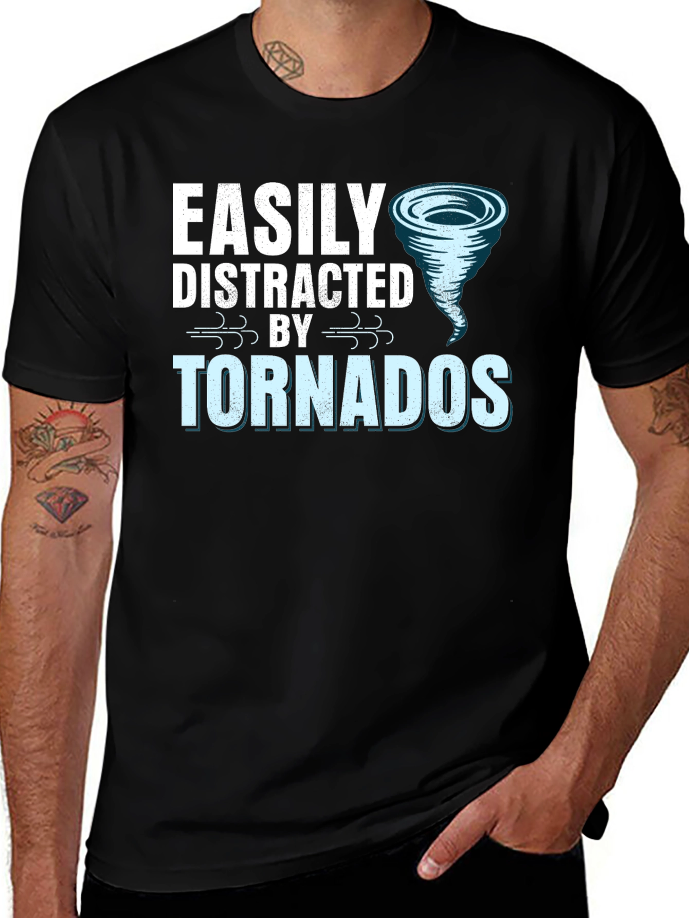 Easily Distracted by Tornadoes Graphic Tee