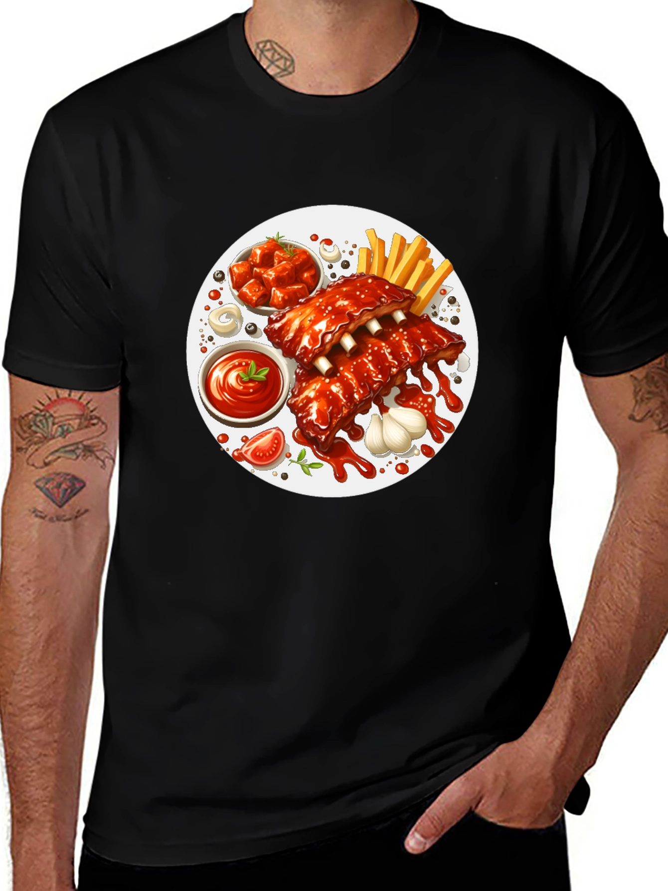 Ribs and Fries Graphic Tee