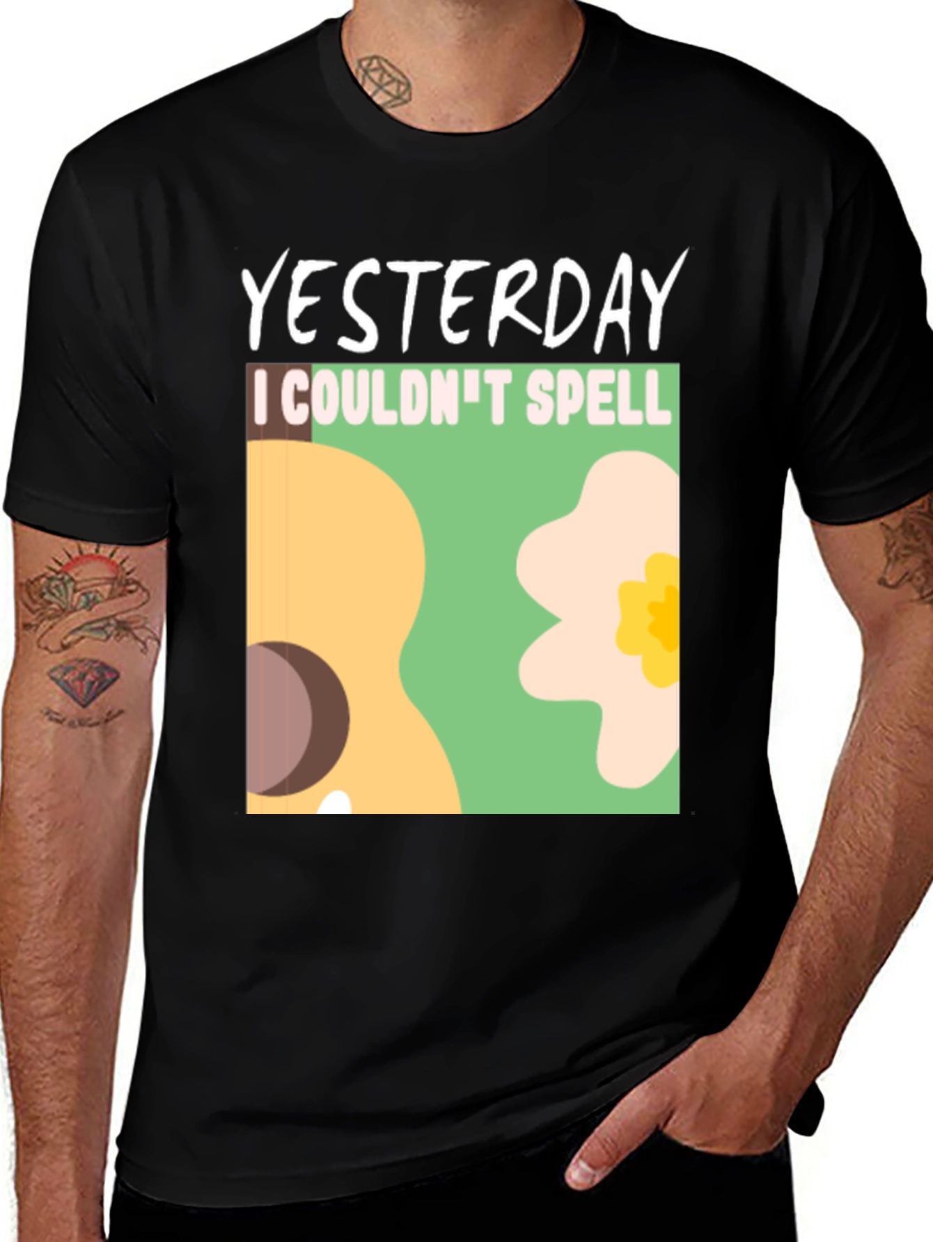 Variant 12 of Yesterday I Couldn't Spell T-Shirt Funny Graphic Tee