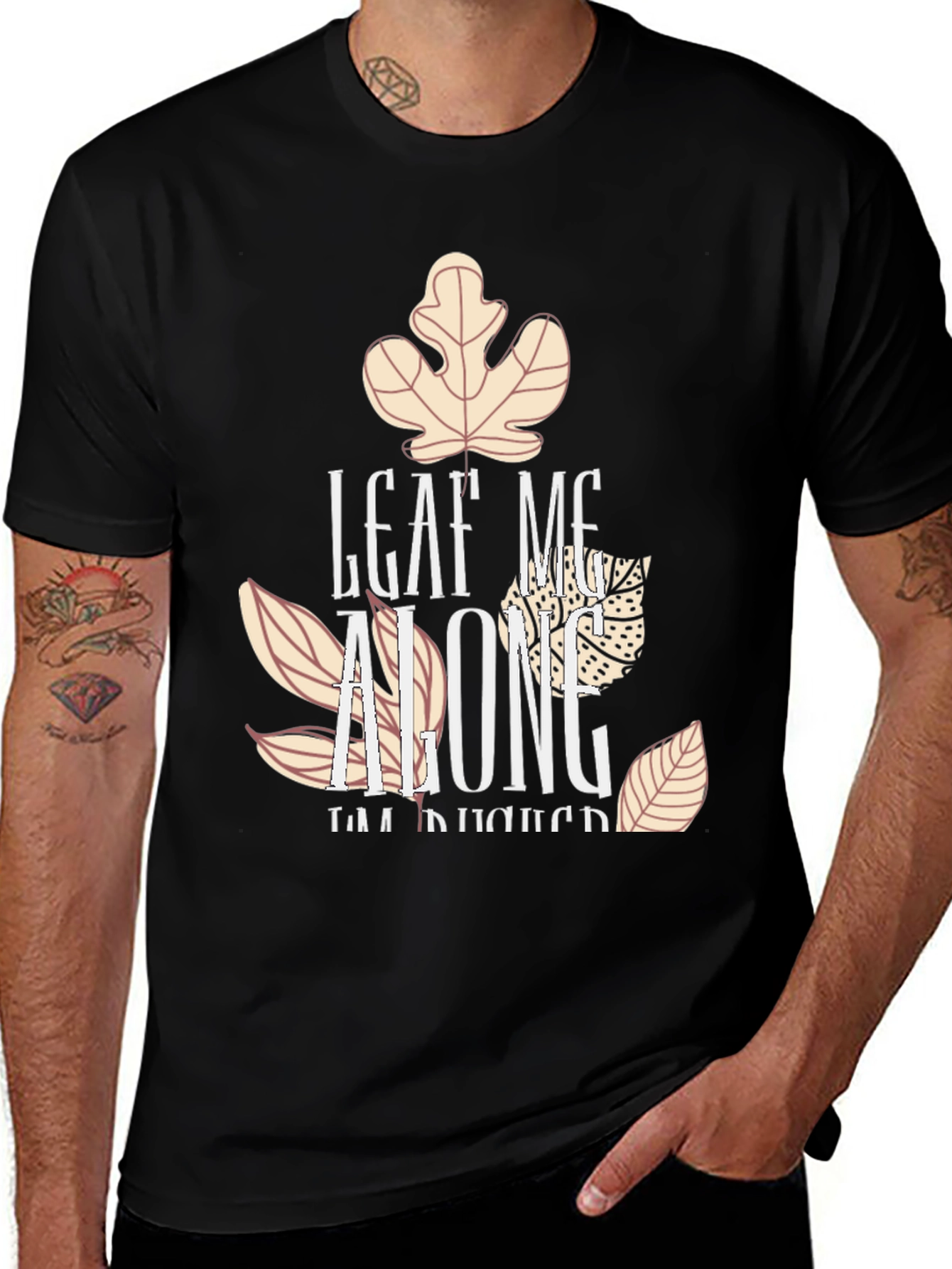 Variant 14 of Leaf Me Alone Funny Fall Graphic Tee