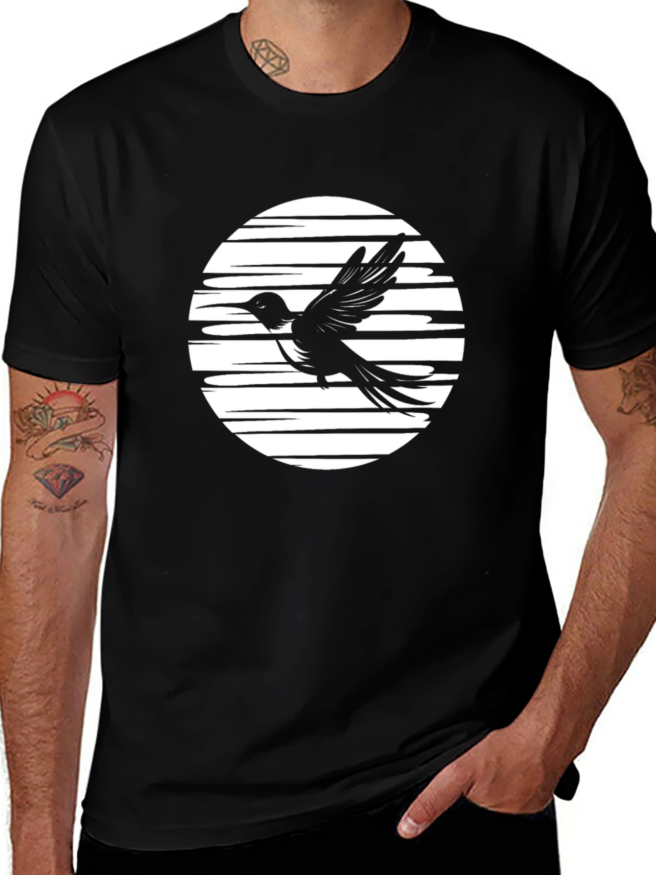 Variant 15 of Black Bird Graphic Tee