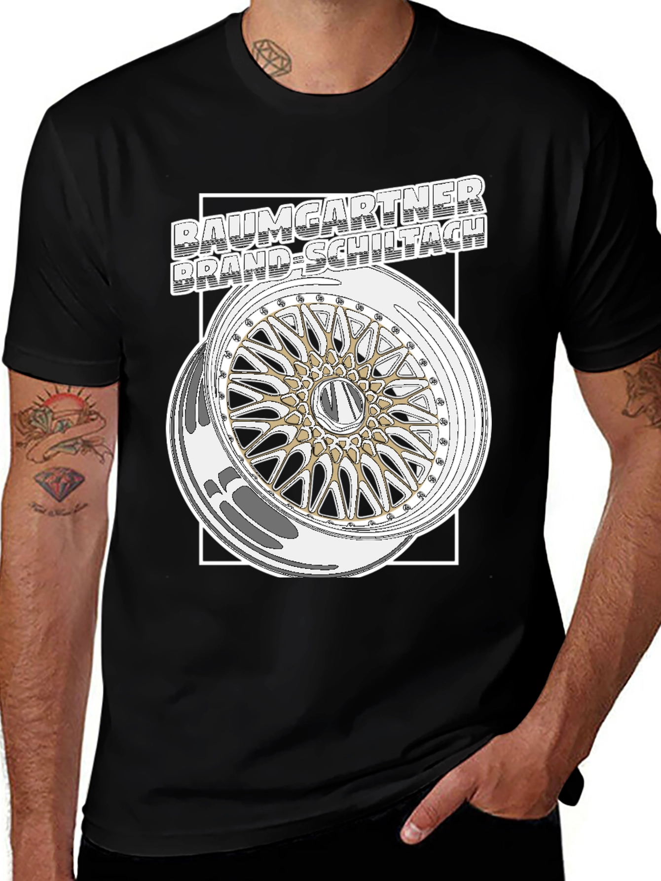 Variant 14 of Baumgartner Brand-Schiltach Wheel Design T-Shirt