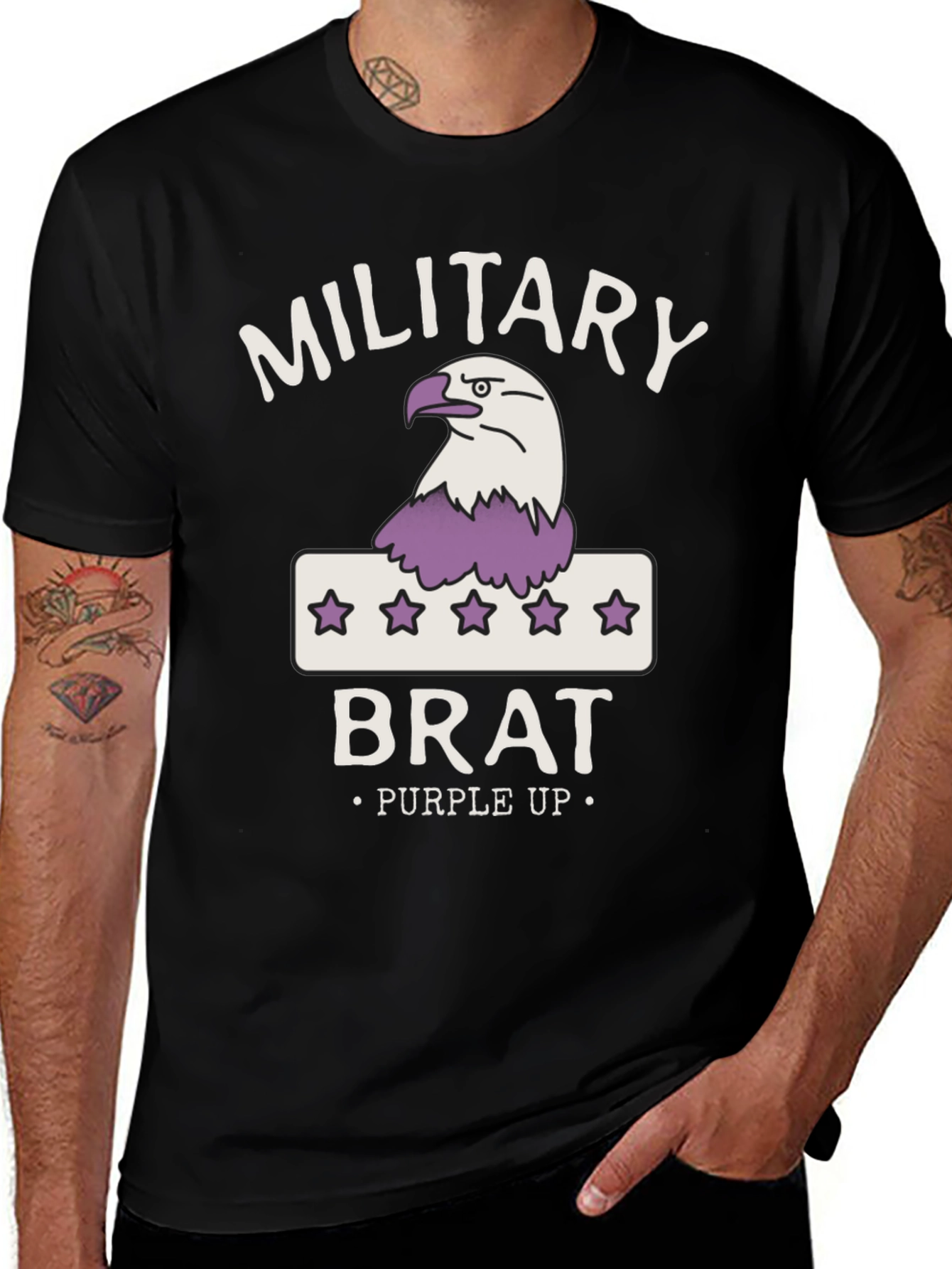 Military Brat Purple Up T-Shirt