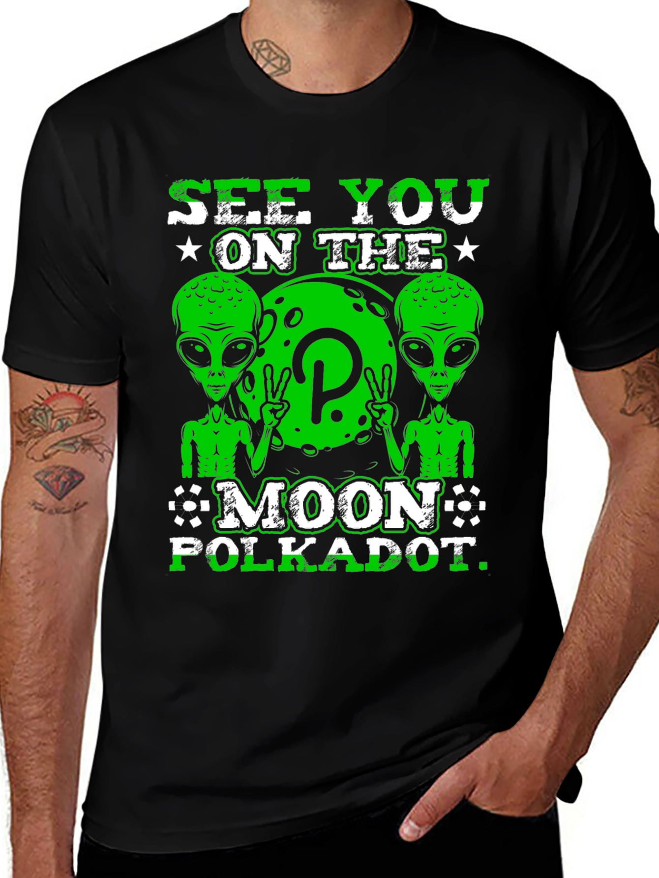Variant 28 of See You On The Moon Polkadot T-Shirt