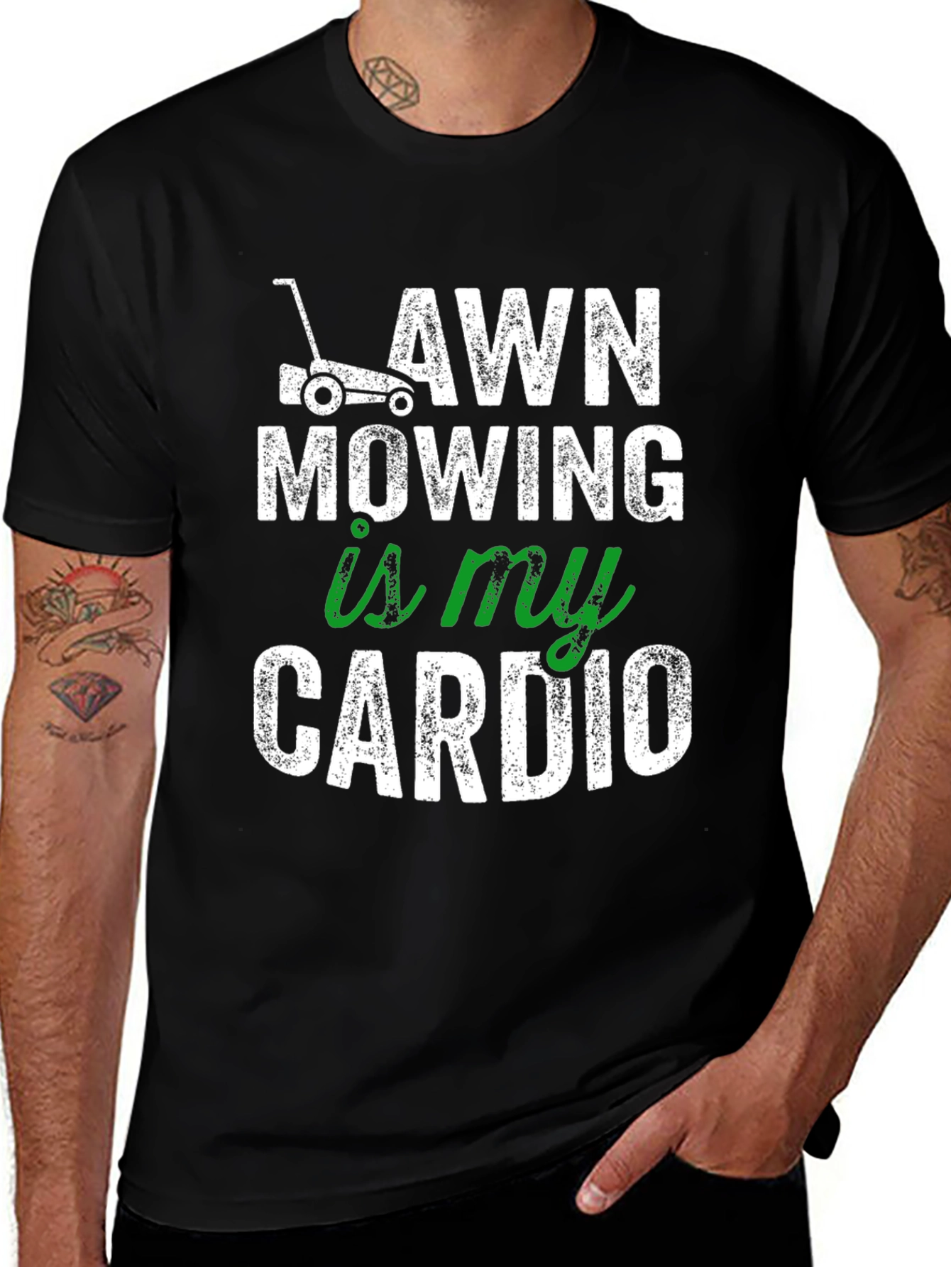 Variant 8 of Lawn Mowing Cardio Tee - Funny Gardener Shirt