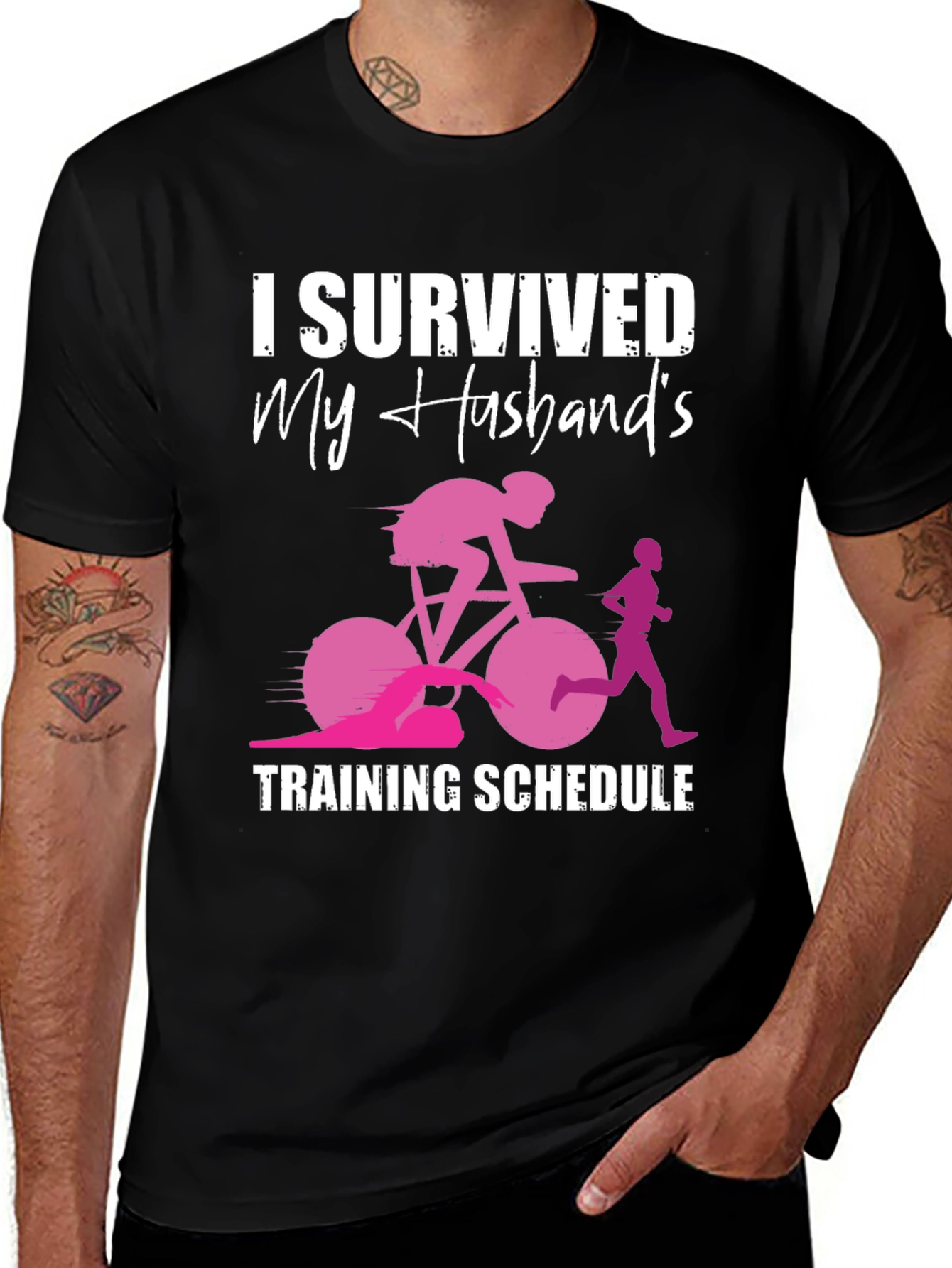 Variant 28 of I Survived My Husband's Training Schedule T-Shirt