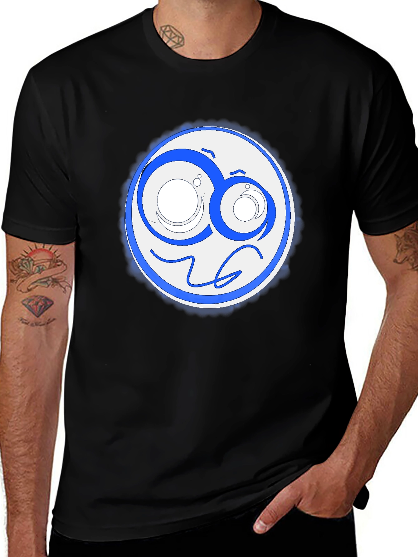 Gallifreyan Inspired Graphic Tee - Black