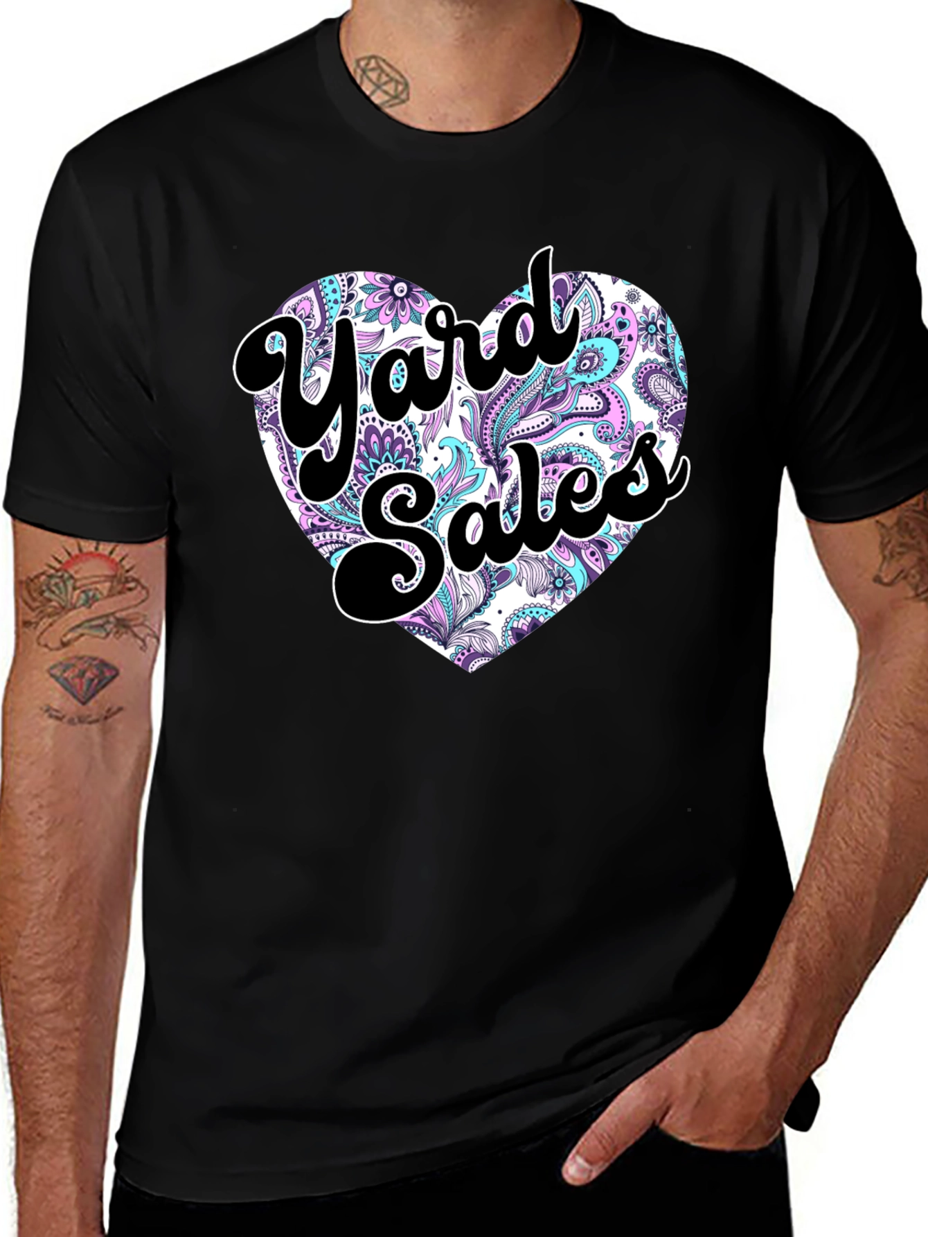 Yard Sale Heart Graphic T-Shirt