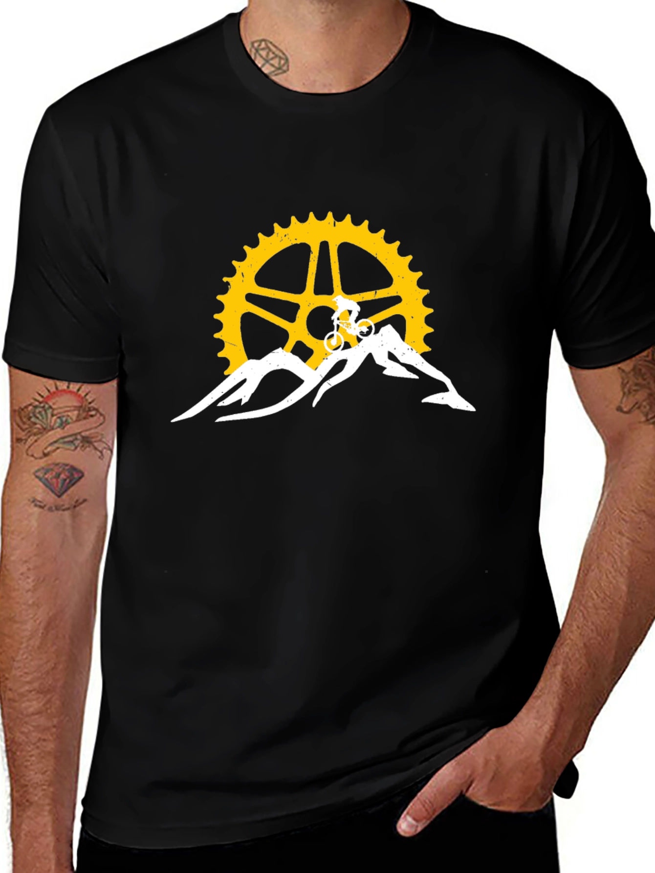 Variant 20 of Mountain Bike Graphic Tee - Adventure Awaits