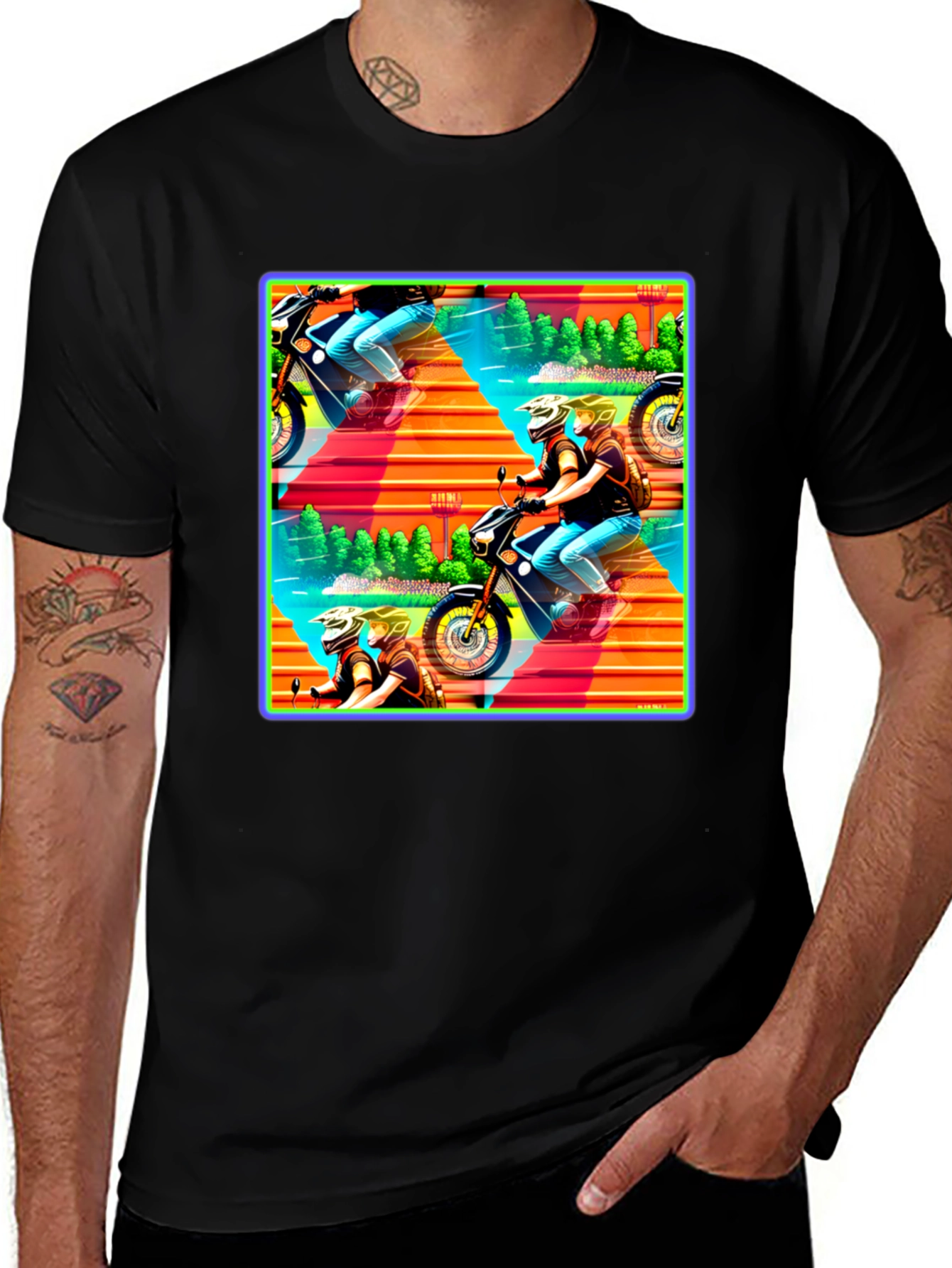 Variant 21 of Motorcycle Adventure Graphic Tee