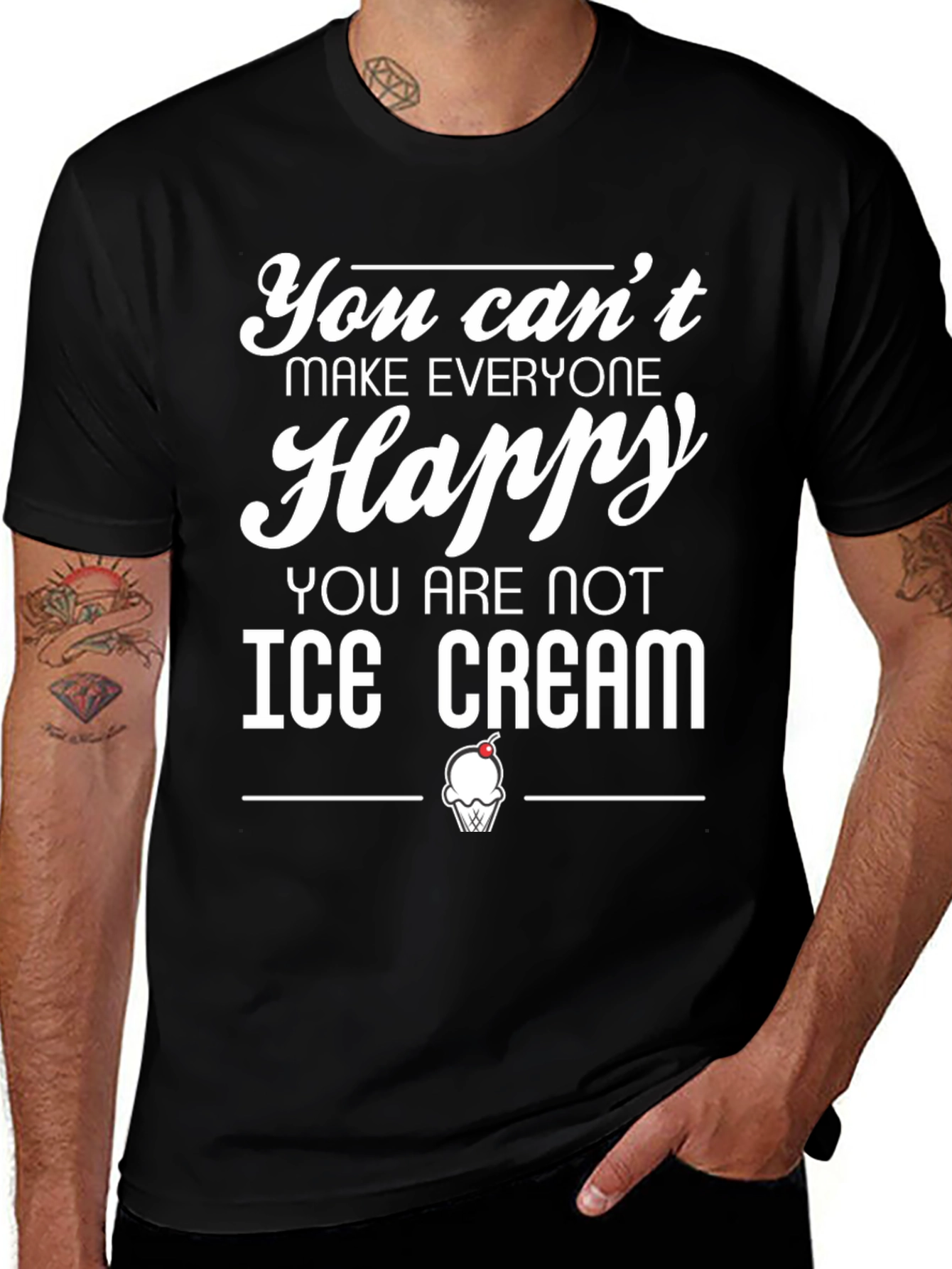 Variant 12 of Funny Ice Cream T-Shirt - Can't Make Everyone Happy