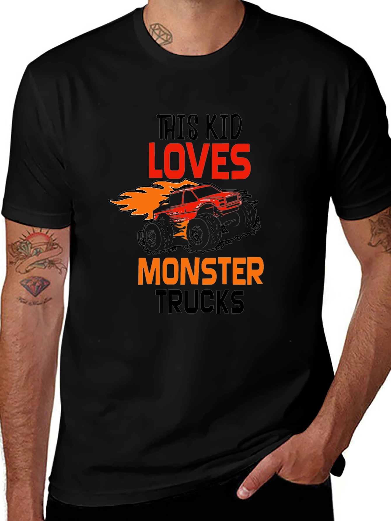 Variant 26 of Monster Truck Kid's Graphic T-Shirt