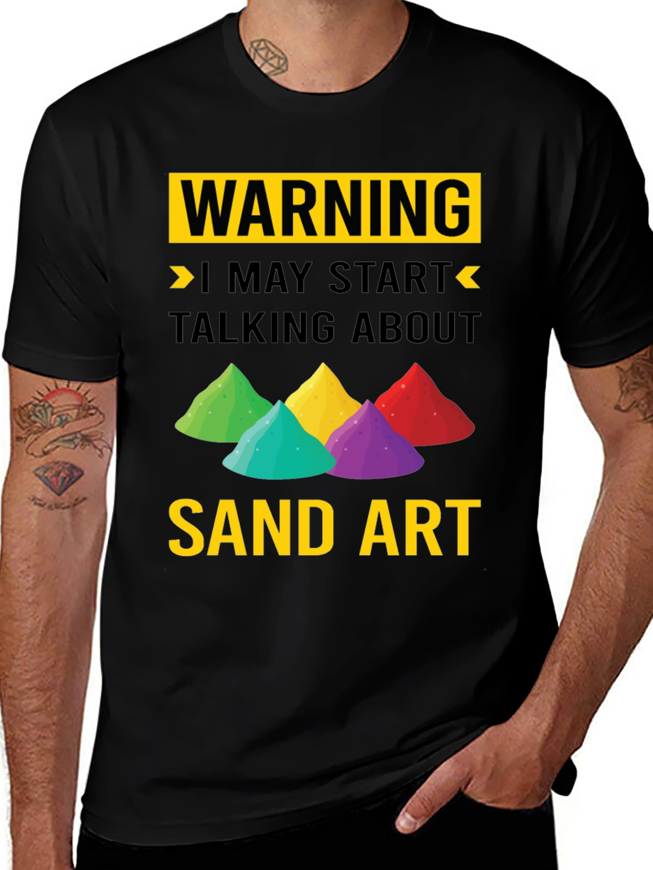 Variant 24 of Warning Sand Art T-Shirt