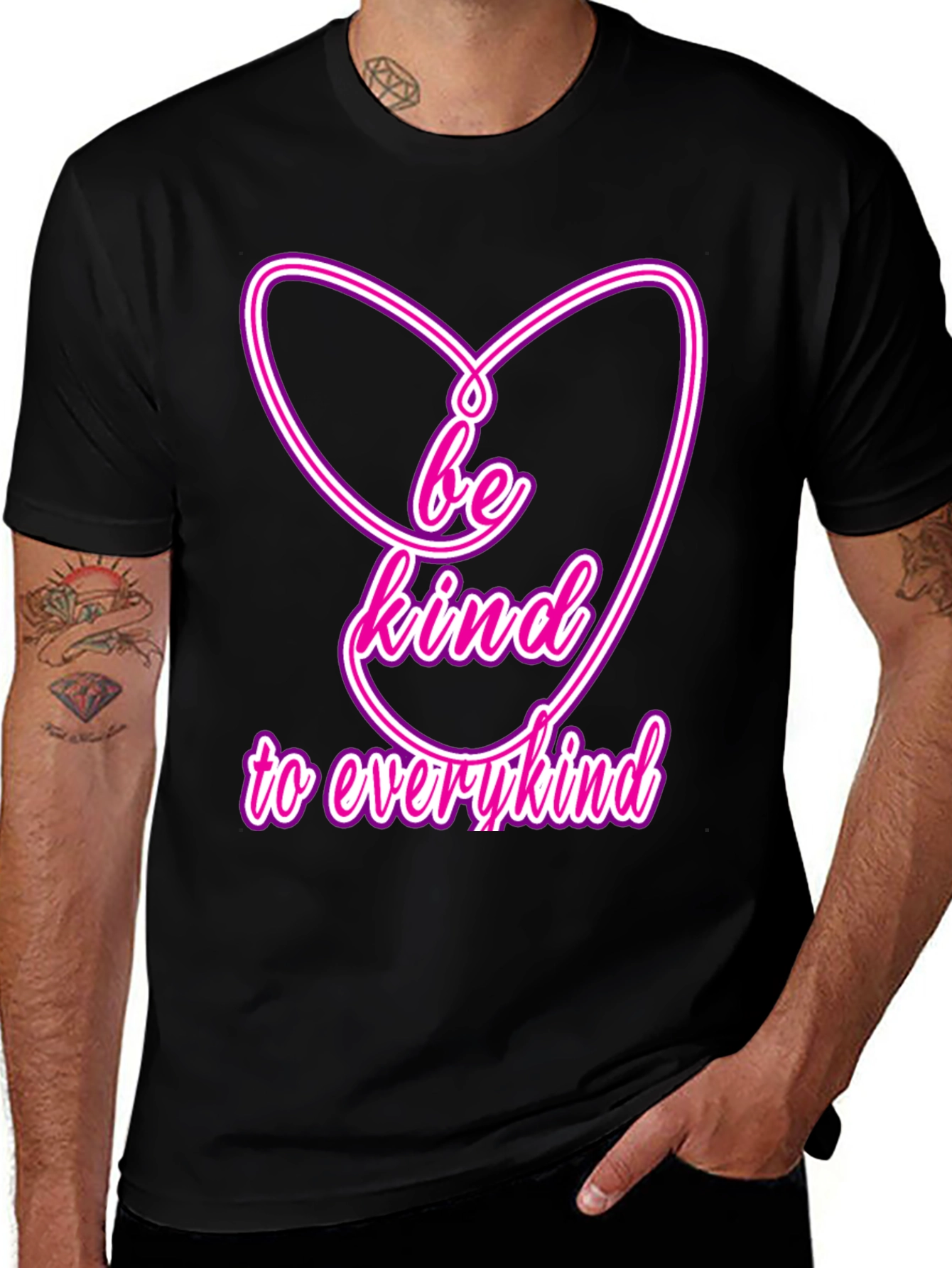 Be Kind T-Shirt - Heart Design