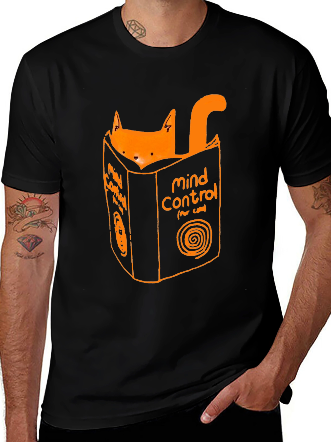 Variant 27 of Mind Control Cat T-Shirt - Funny Graphic Tee