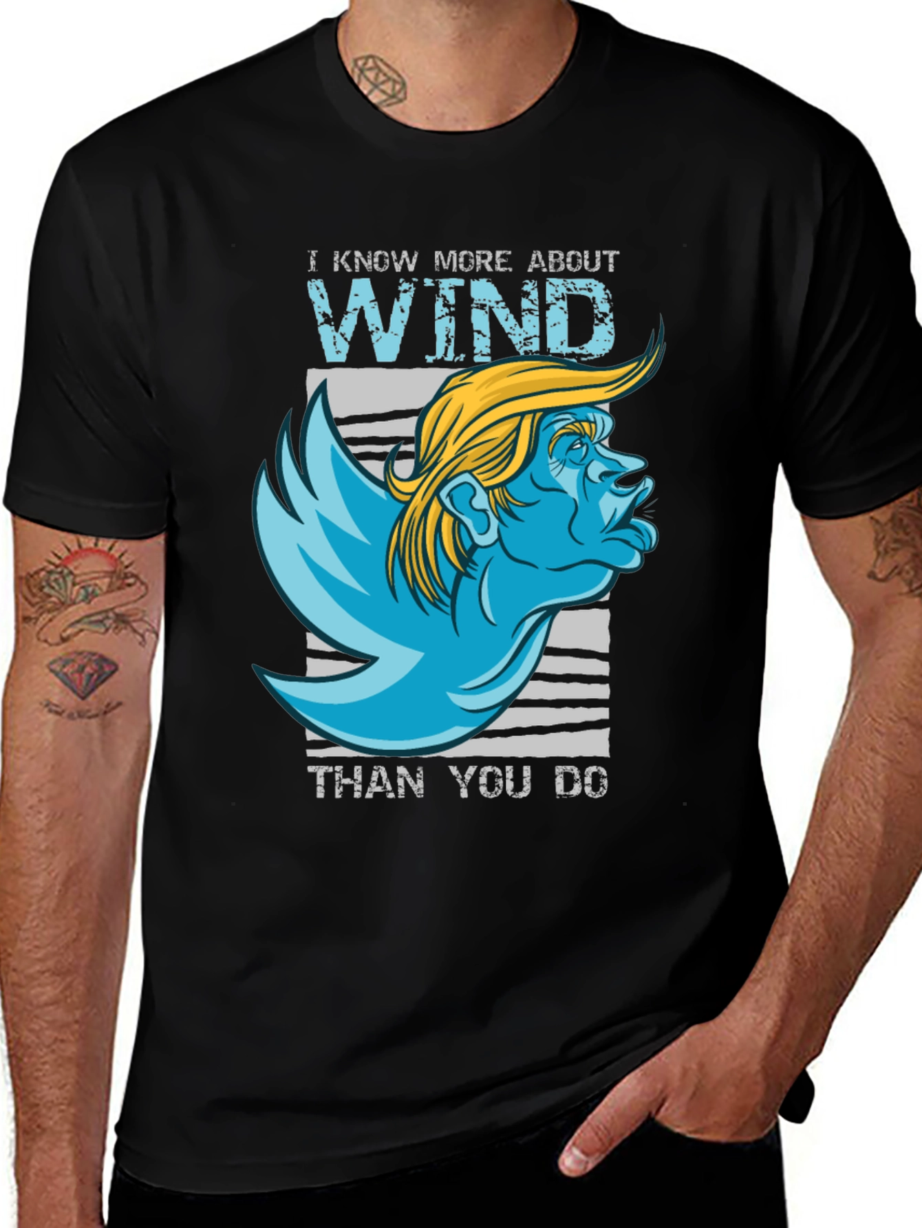 Variant 26 of Funny Trump Wind T-Shirt - Unique Design