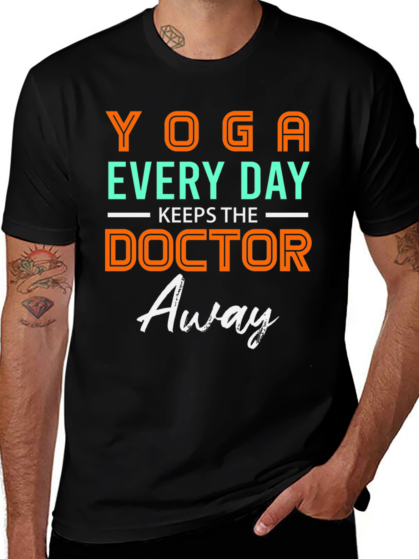 Variant 27 of Yoga Every Day Doctor Away T-Shirt