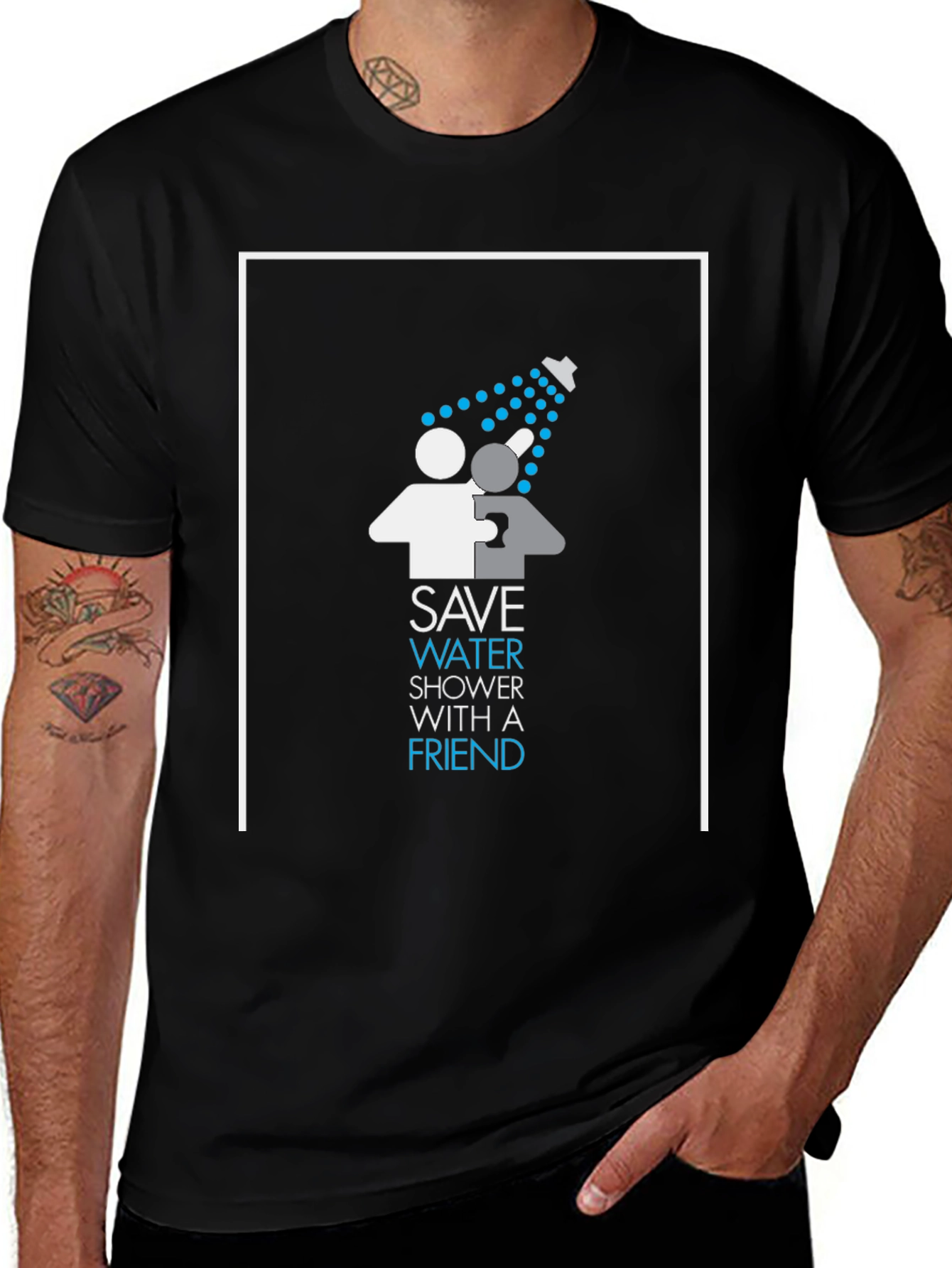 Save Water Shower With A Friend Graphic T-Shirt