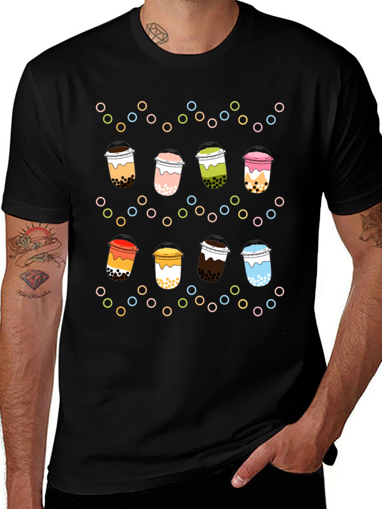 Variant 23 of Bubble Tea Graphic Tee - Fun Boba Milk Tea Shirt