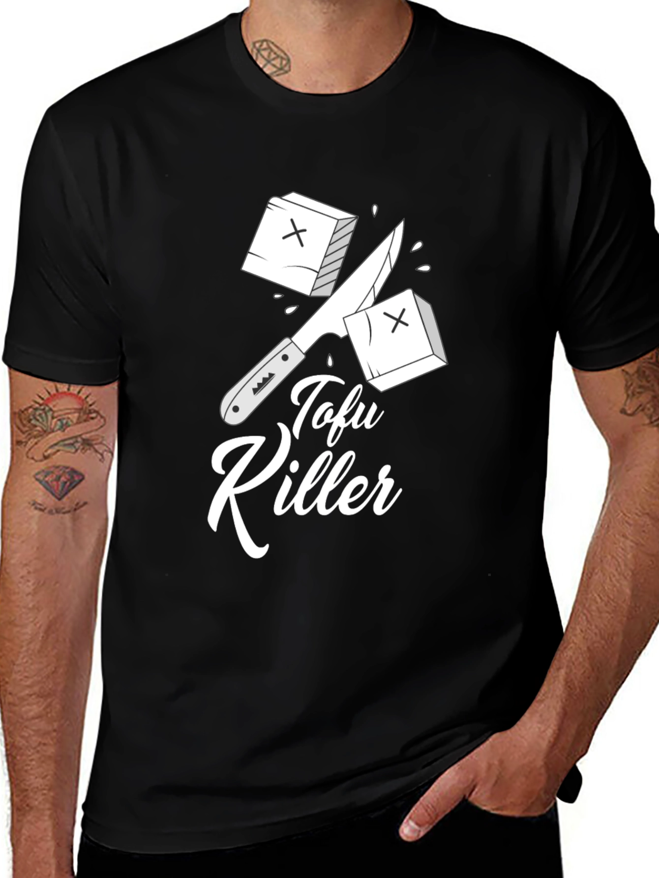 Variant 24 of Tofu Killer Graphic Tee - Vegan Humor T-Shirt