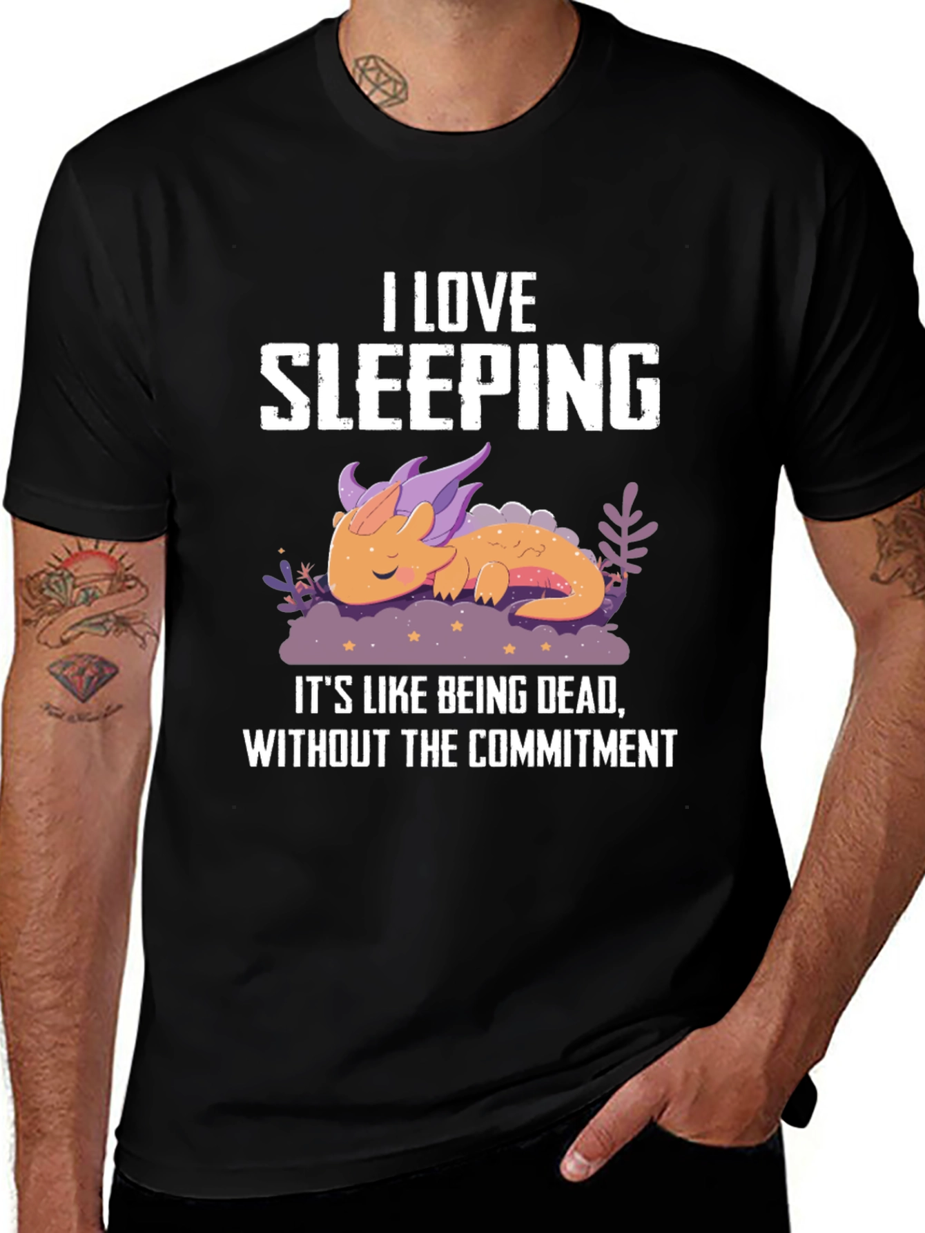 Variant 22 of I Love Sleeping Dragon Graphic Tee