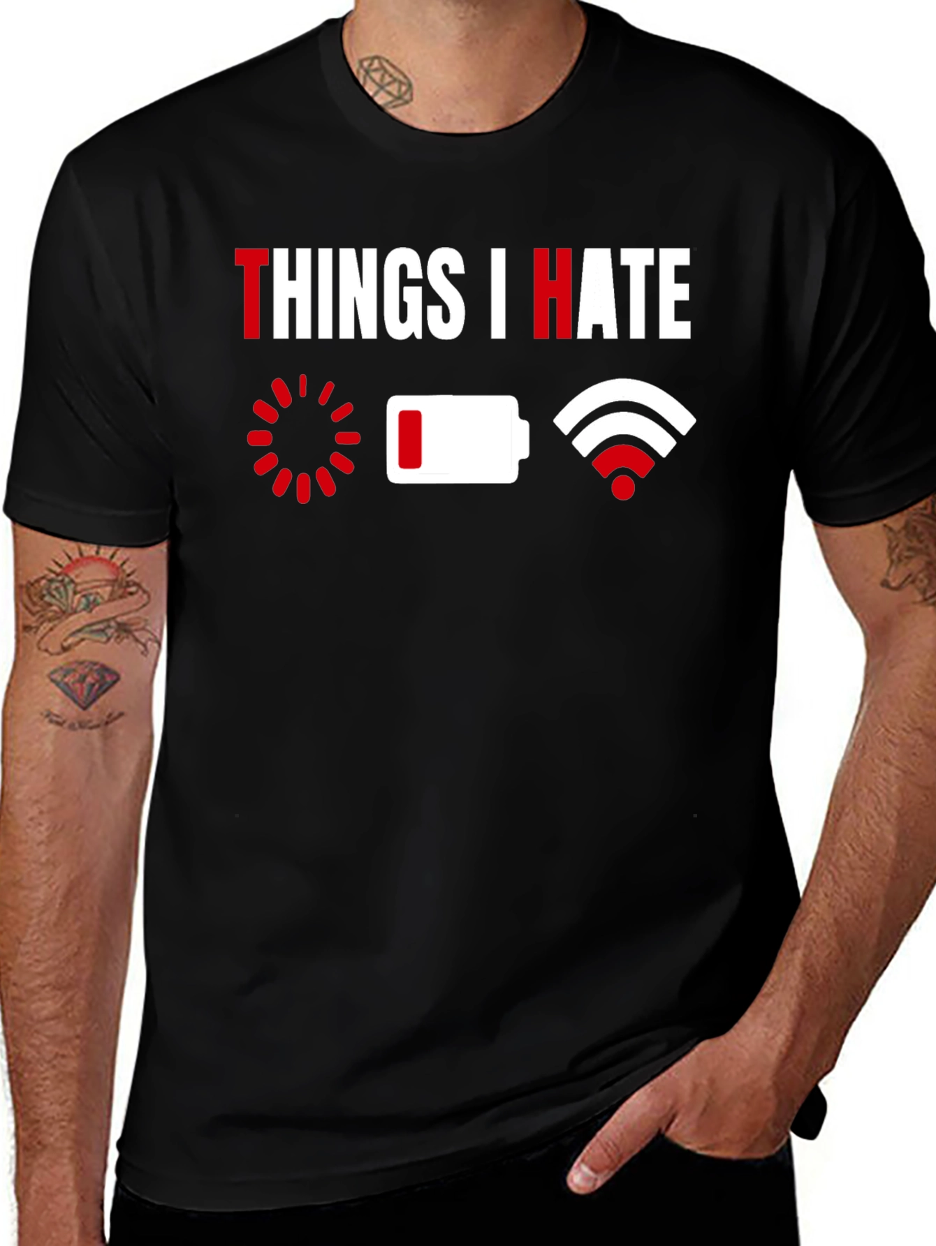 Variant 4 of Things I Hate T-Shirt - Funny Tech Humor Tee