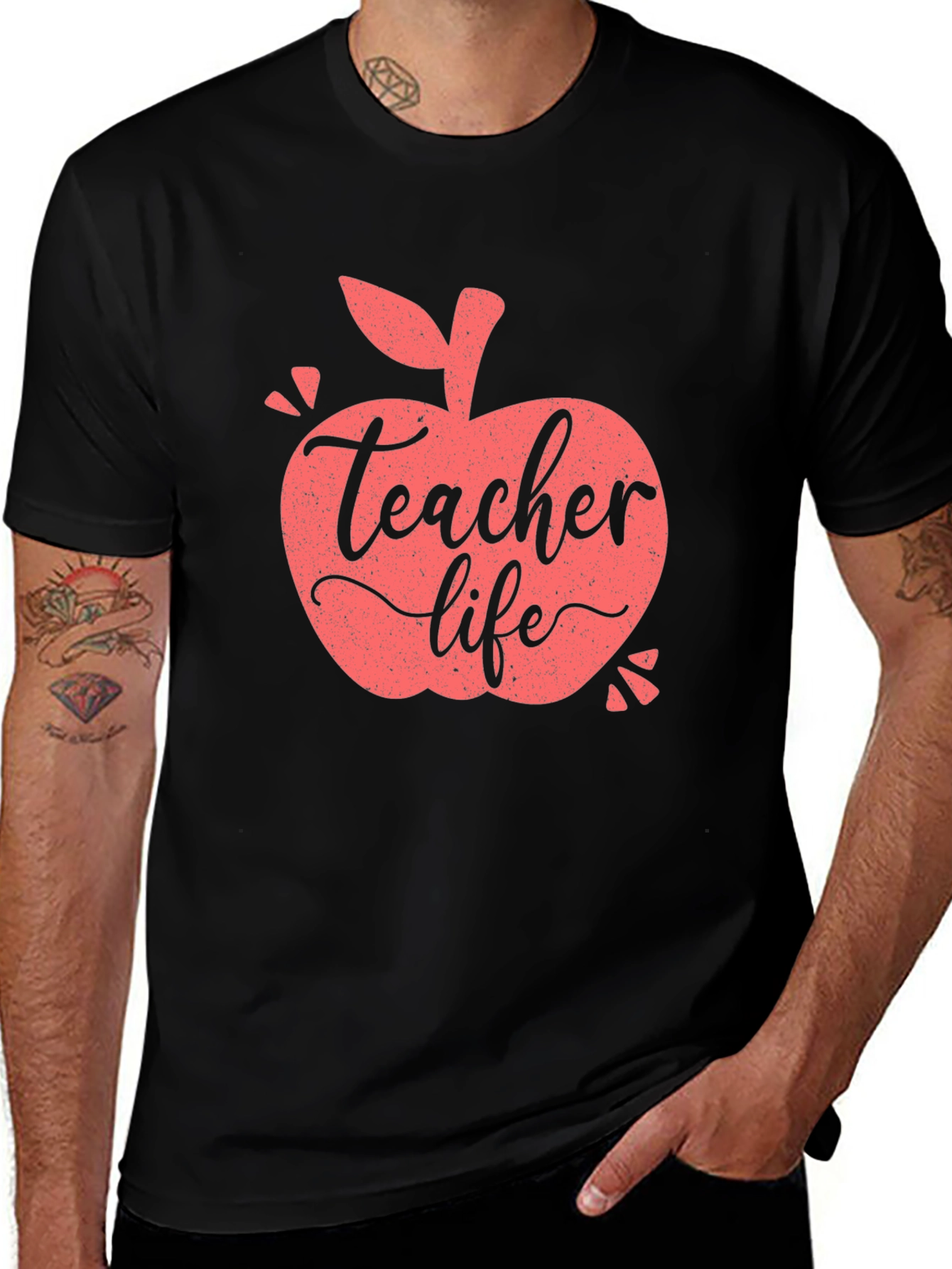 Variant 26 of Teacher Life Apple Graphic T-Shirt
