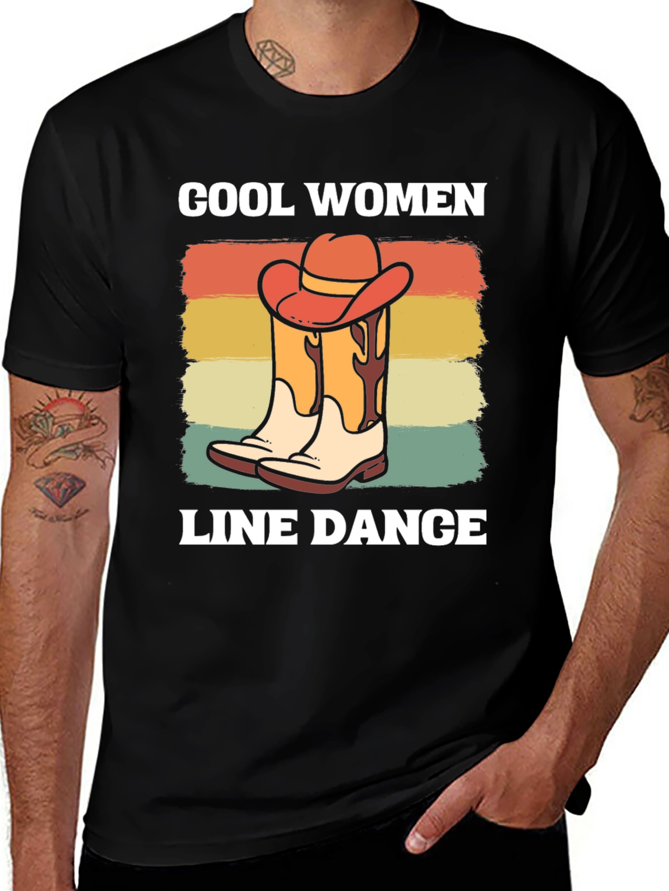 Variant 7 of Cool Women Line Dance Graphic Tee - Western Style Shirt