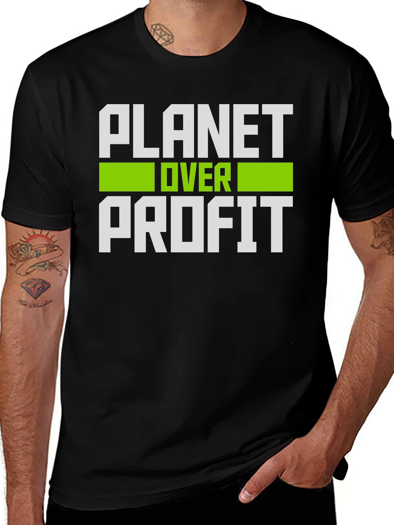 Planet Over Profit T-Shirt - Eco-Friendly Activism