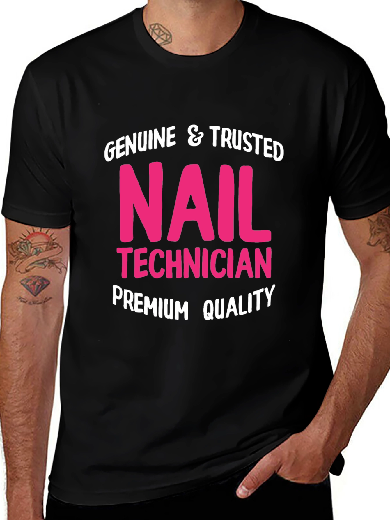Variant 9 of Genuine Nail Technician Premium Quality T-Shirt
