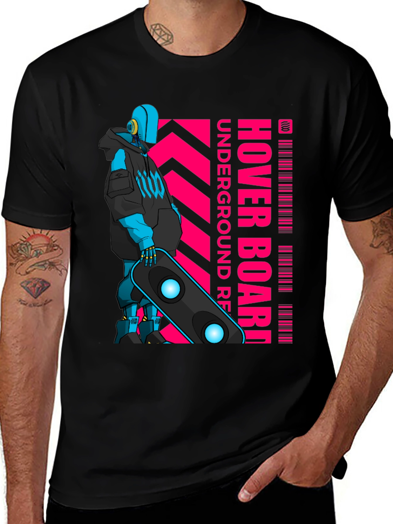 Cyberpunk Hoverboard Graphic Tee