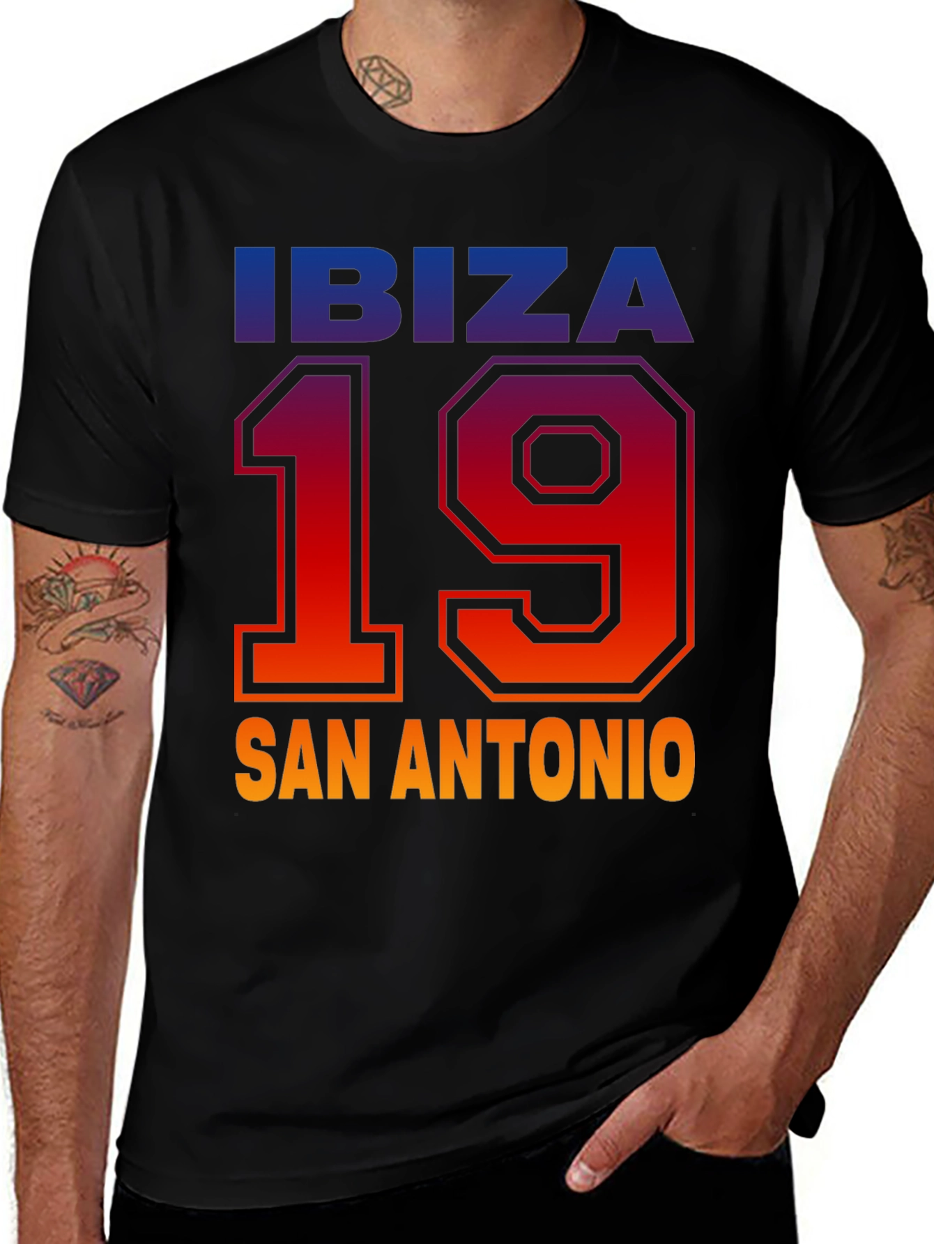 Ibiza San Antonio 19 Black T-Shirt