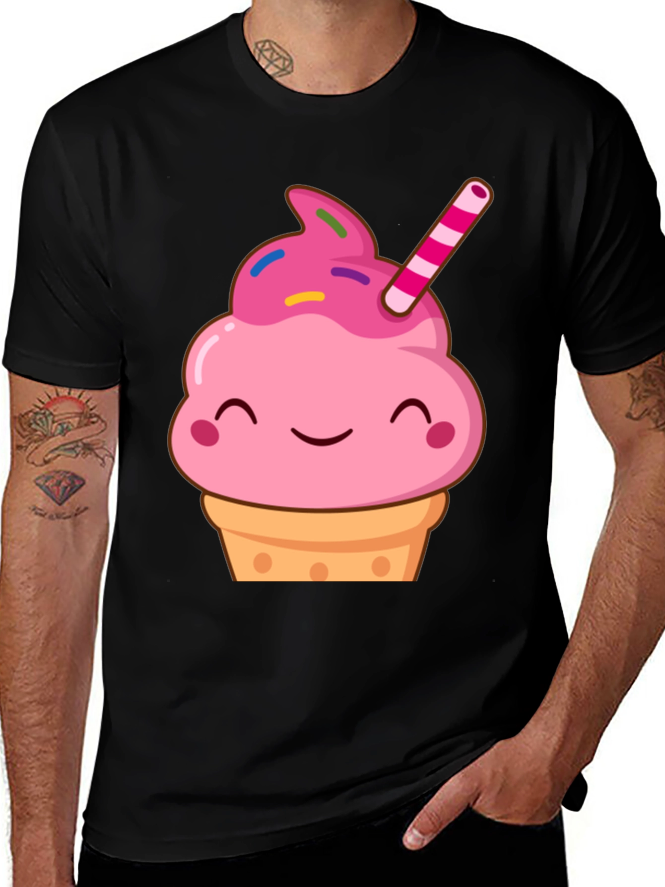 Variant 15 of Cute Cupcake Graphic Tee - Sweet Treat Shirt