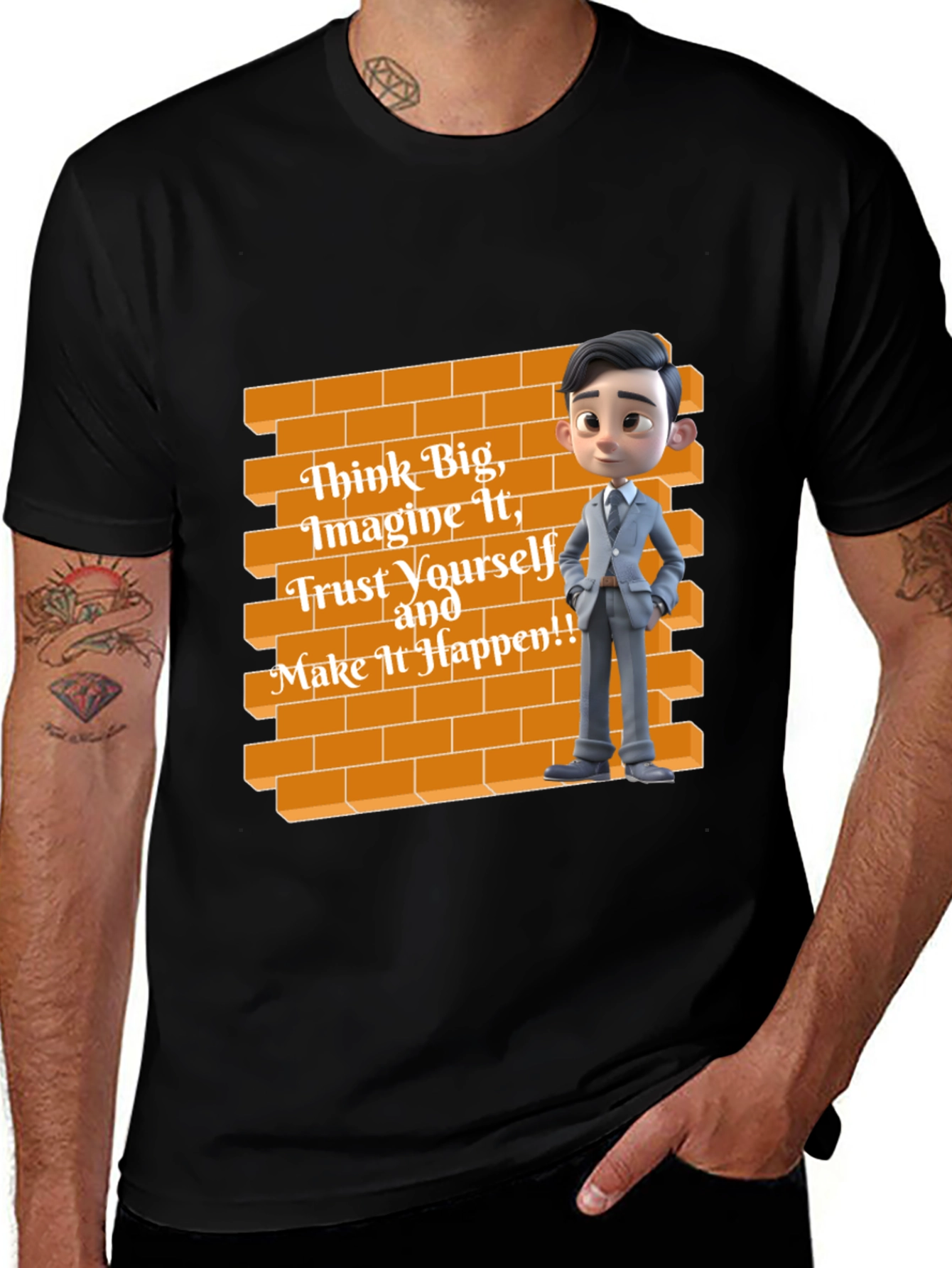 Variant 14 of Think Big Graphic Tee - Motivational Wall Art
