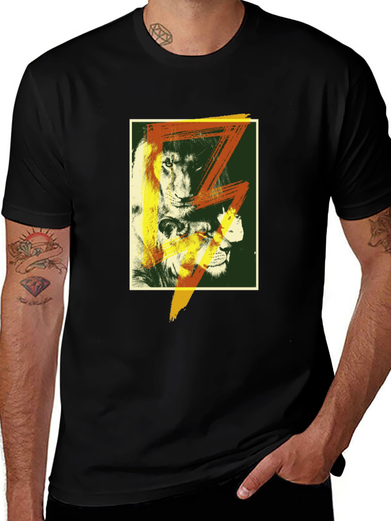 Variant 29 of Lion Graphic T-Shirt - Bold Animal Print