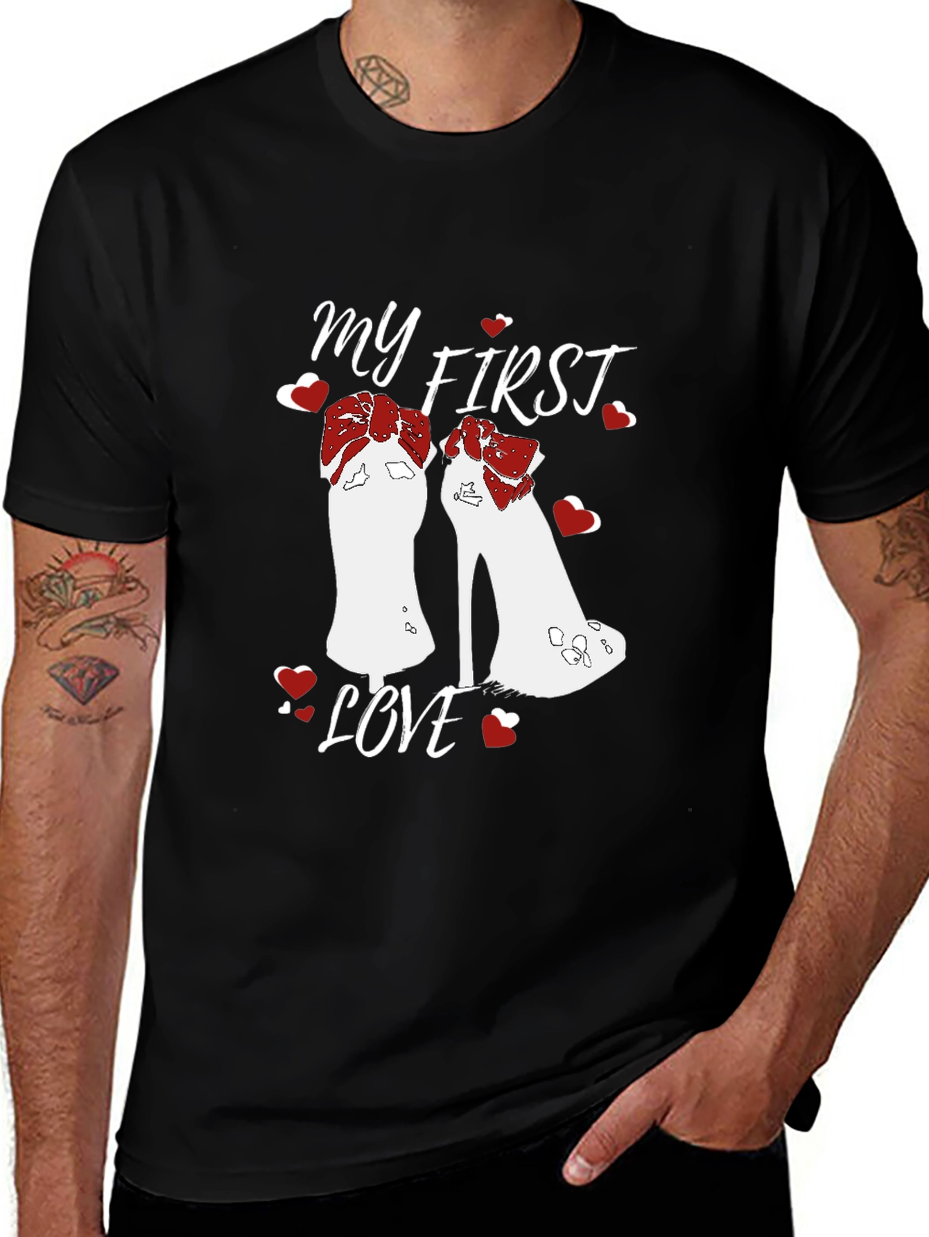 Variant 13 of My First Love Heels Graphic Tee