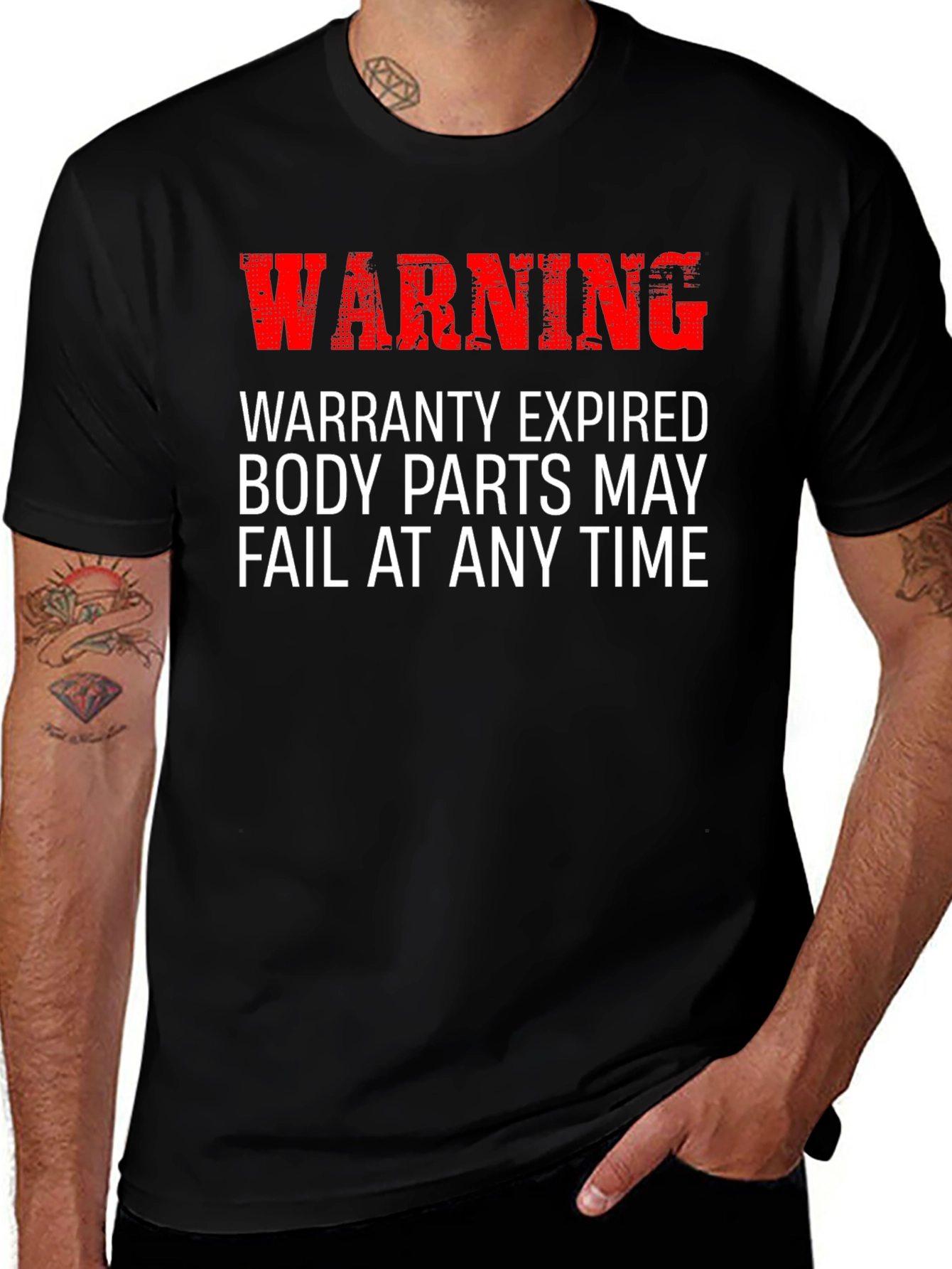 Variant 22 of Warning Expired Warranty T-Shirt
