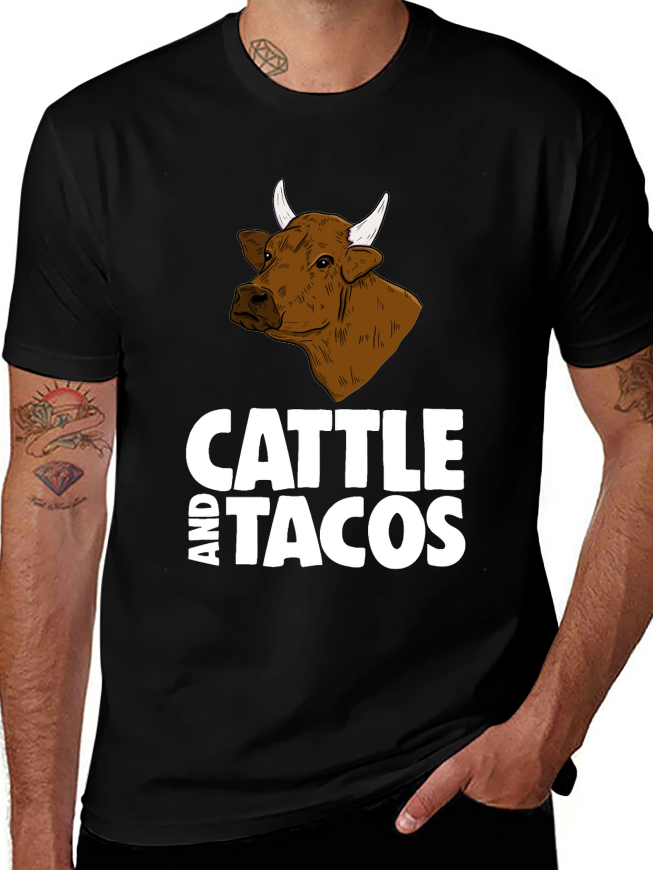 Cattle and Tacos Graphic Tee