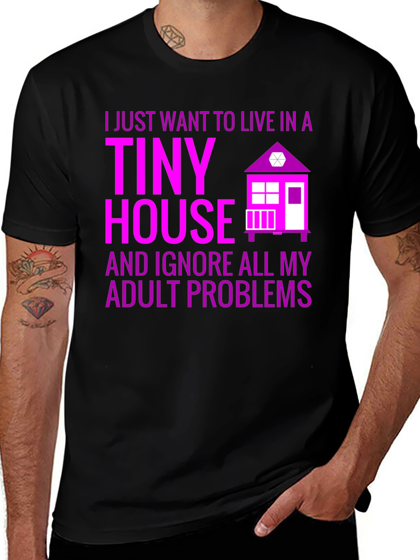 Tiny House Adult Problems T-Shirt