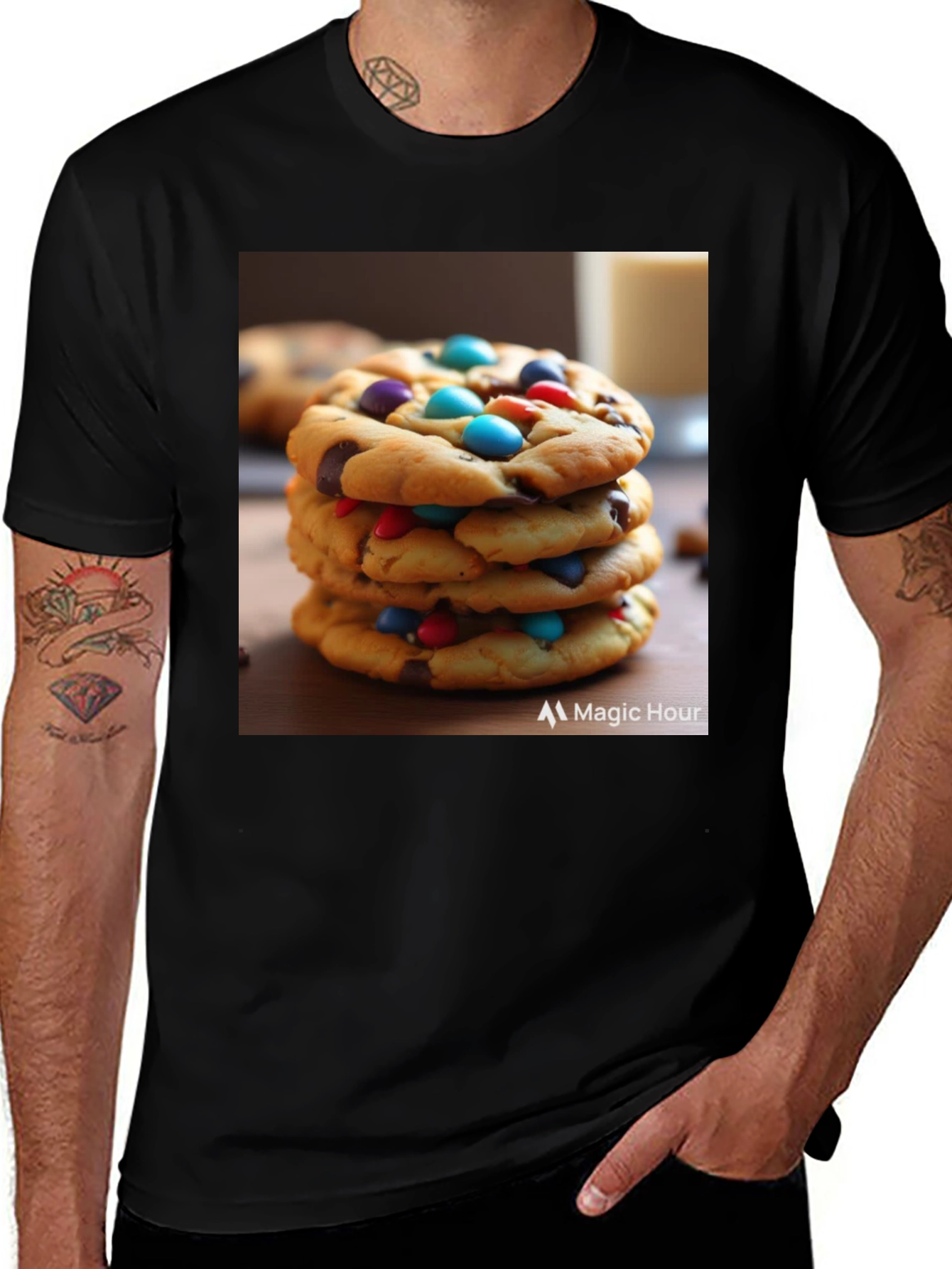 Variant 9 of Cookie Stack Graphic Tee - Casual Comfort